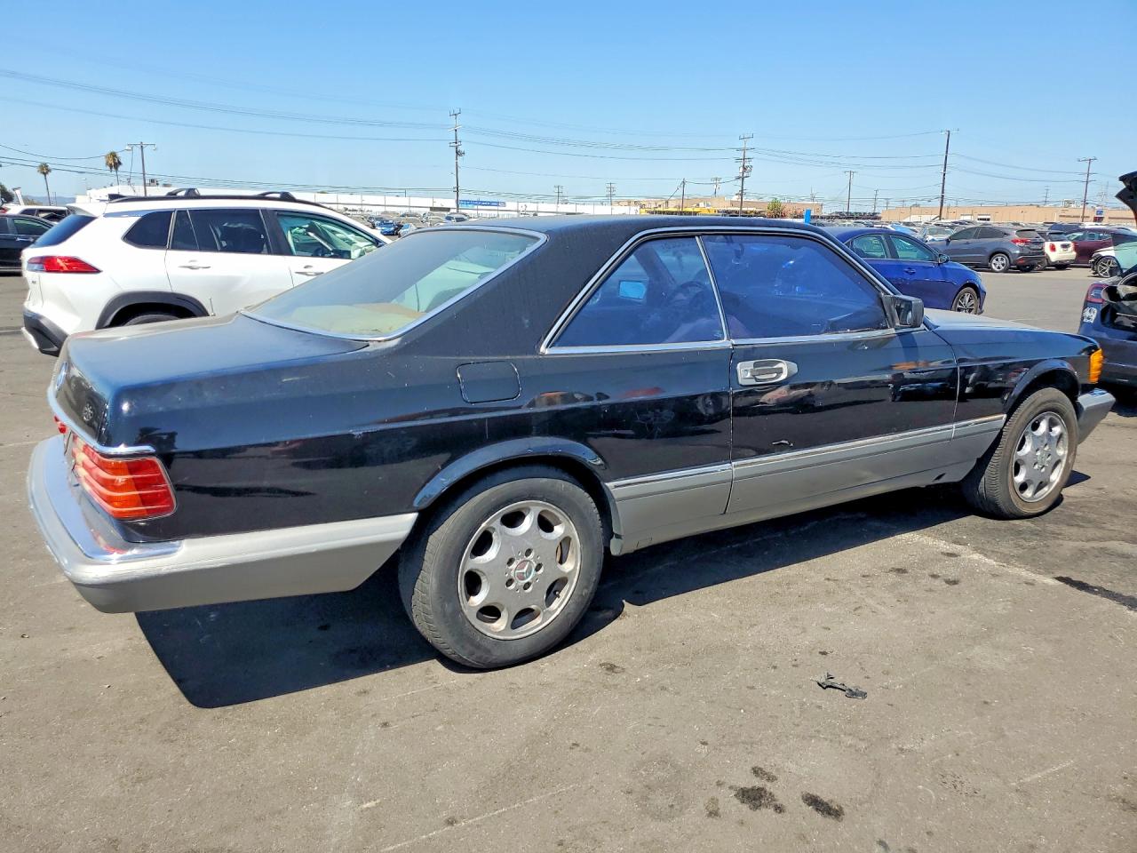 1986 Mercedes-benz 560 Sec Black vin: WDBCA45D2GA253823
