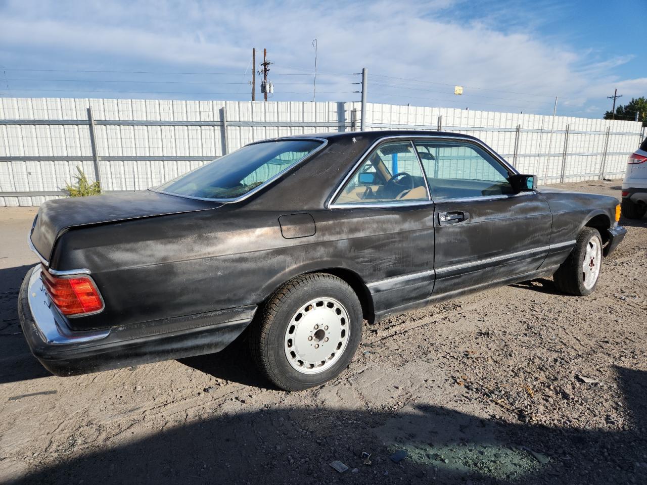 1987 Mercedes-benz 560 Sec Black vin: WDBCA45D2HA307039