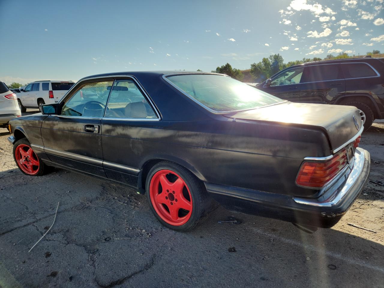 1987 Mercedes-benz 560 Sec Black vin: WDBCA45D2HA307039