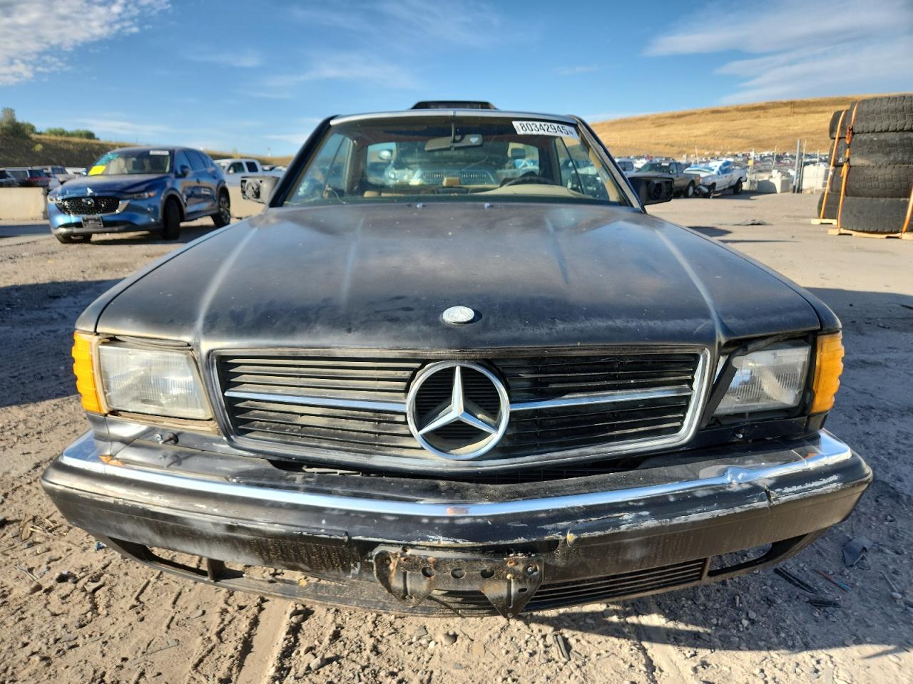 1987 Mercedes-benz 560 Sec Black vin: WDBCA45D2HA307039