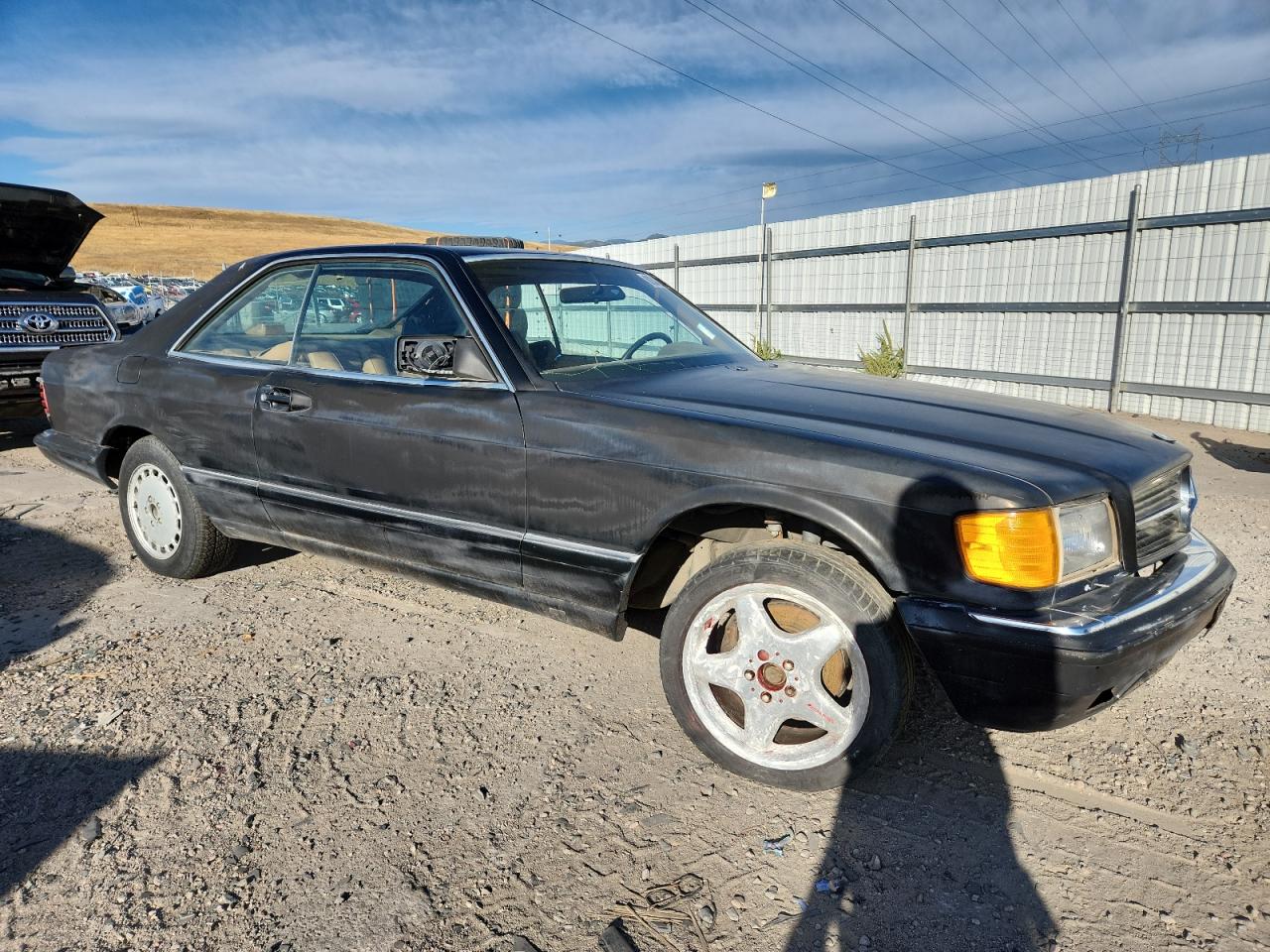 1987 Mercedes-benz 560 Sec Black vin: WDBCA45D2HA307039