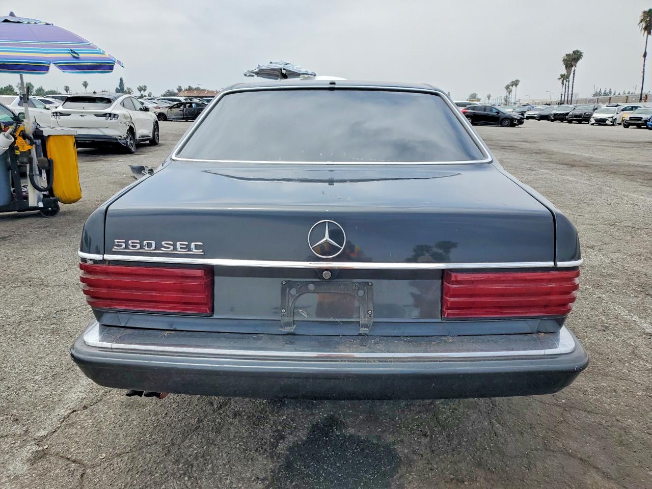 1986 Mercedes-benz 560 Sec Charcoal vin: WDBCA45D3GA224489