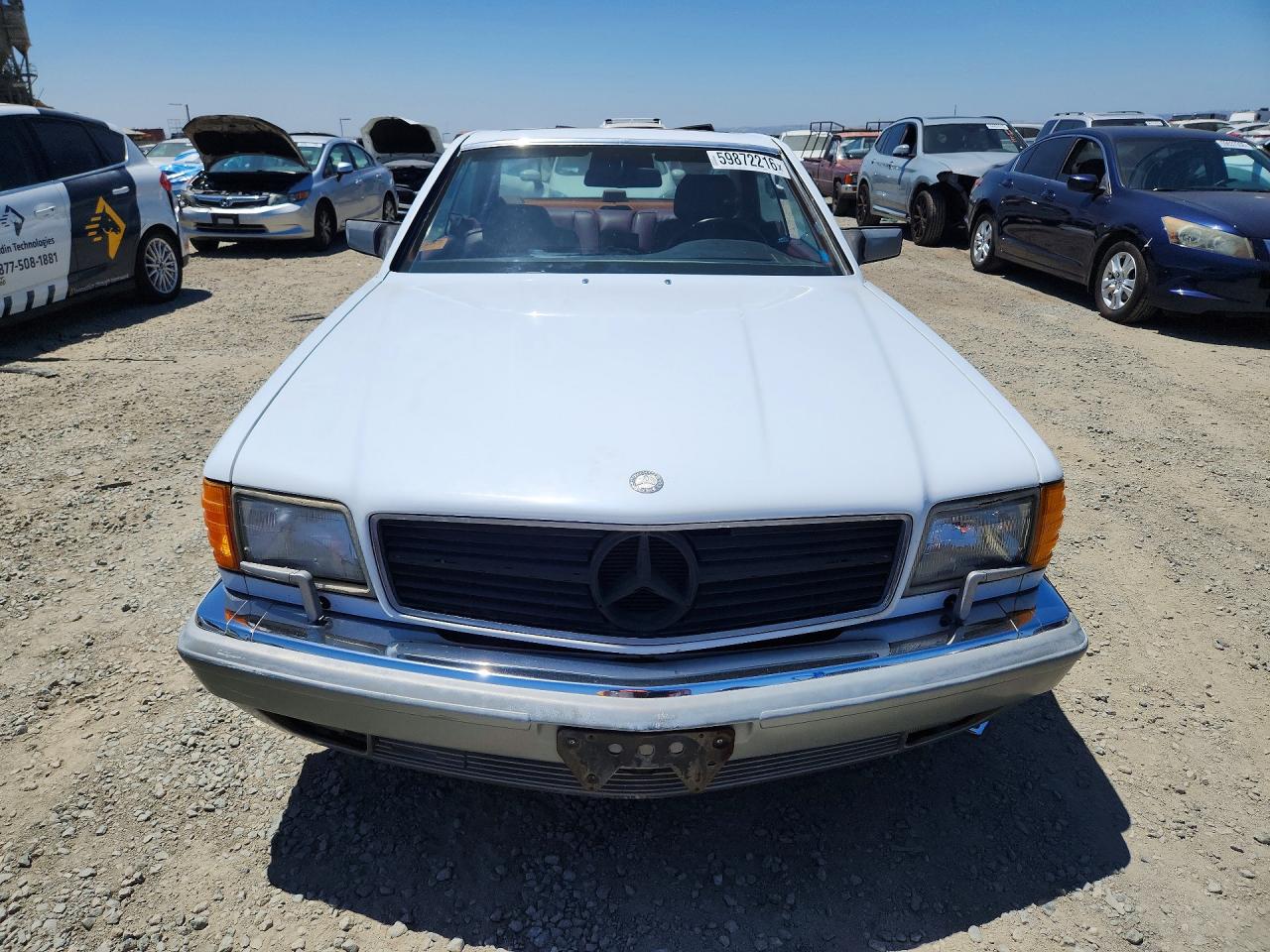 1986 Mercedes-benz 560 Sec White vin: WDBCA45D3GA248193