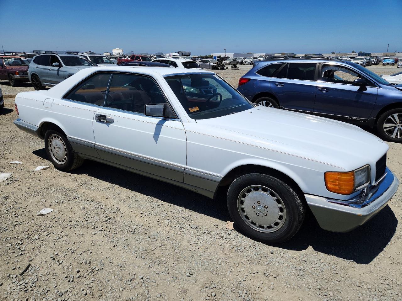 1986 Mercedes-benz 560 Sec White vin: WDBCA45D3GA248193