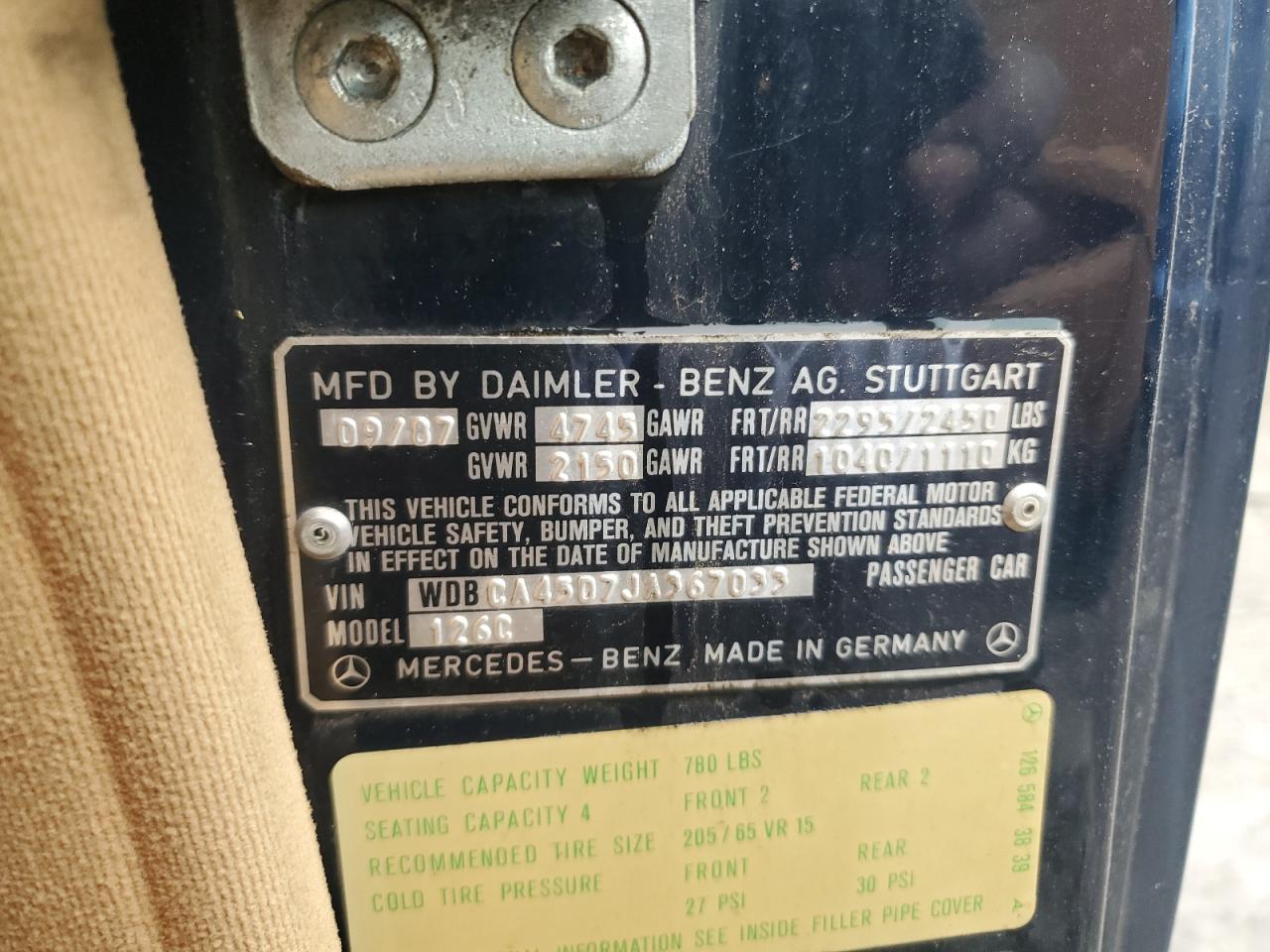1988 Mercedes-benz 560 Sec Black vin: WDBCA45D7JA367033
