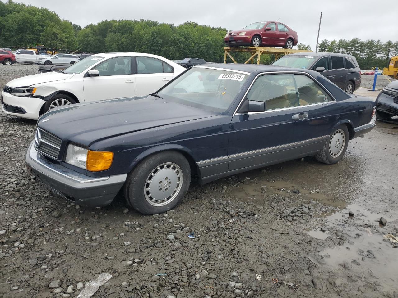 1988 Mercedes-benz 560 Sec Black vin: WDBCA45D7JA367033