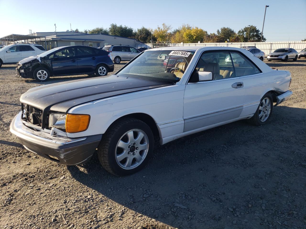 1987 Mercedes-benz 560 Sec White vin: WDBCA45D8HA348968