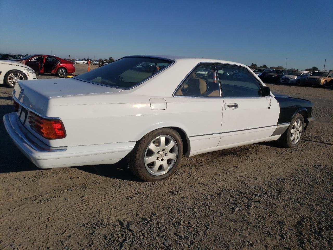 1987 Mercedes-benz 560 Sec White vin: WDBCA45D8HA348968