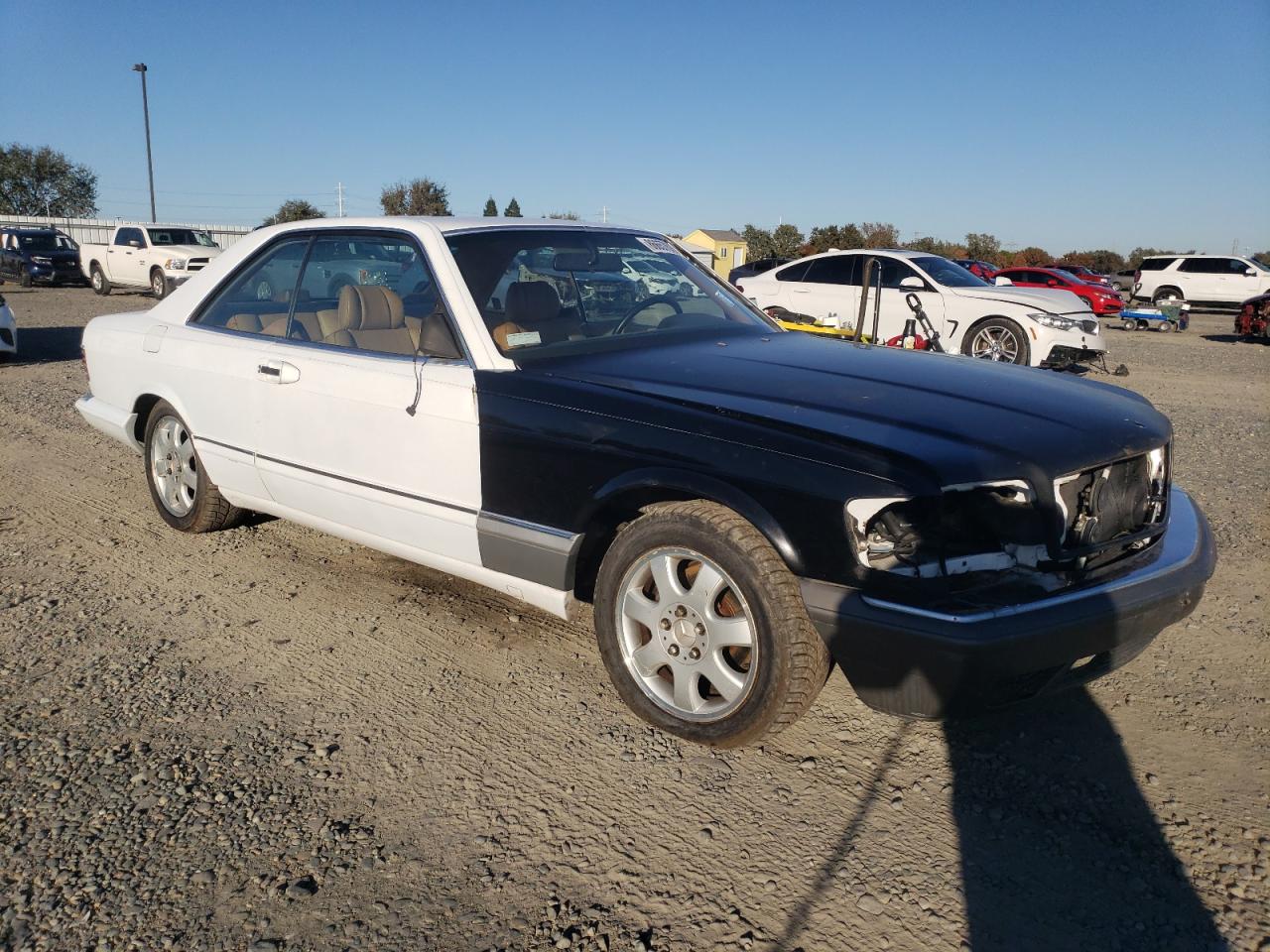 1987 Mercedes-benz 560 Sec White vin: WDBCA45D8HA348968