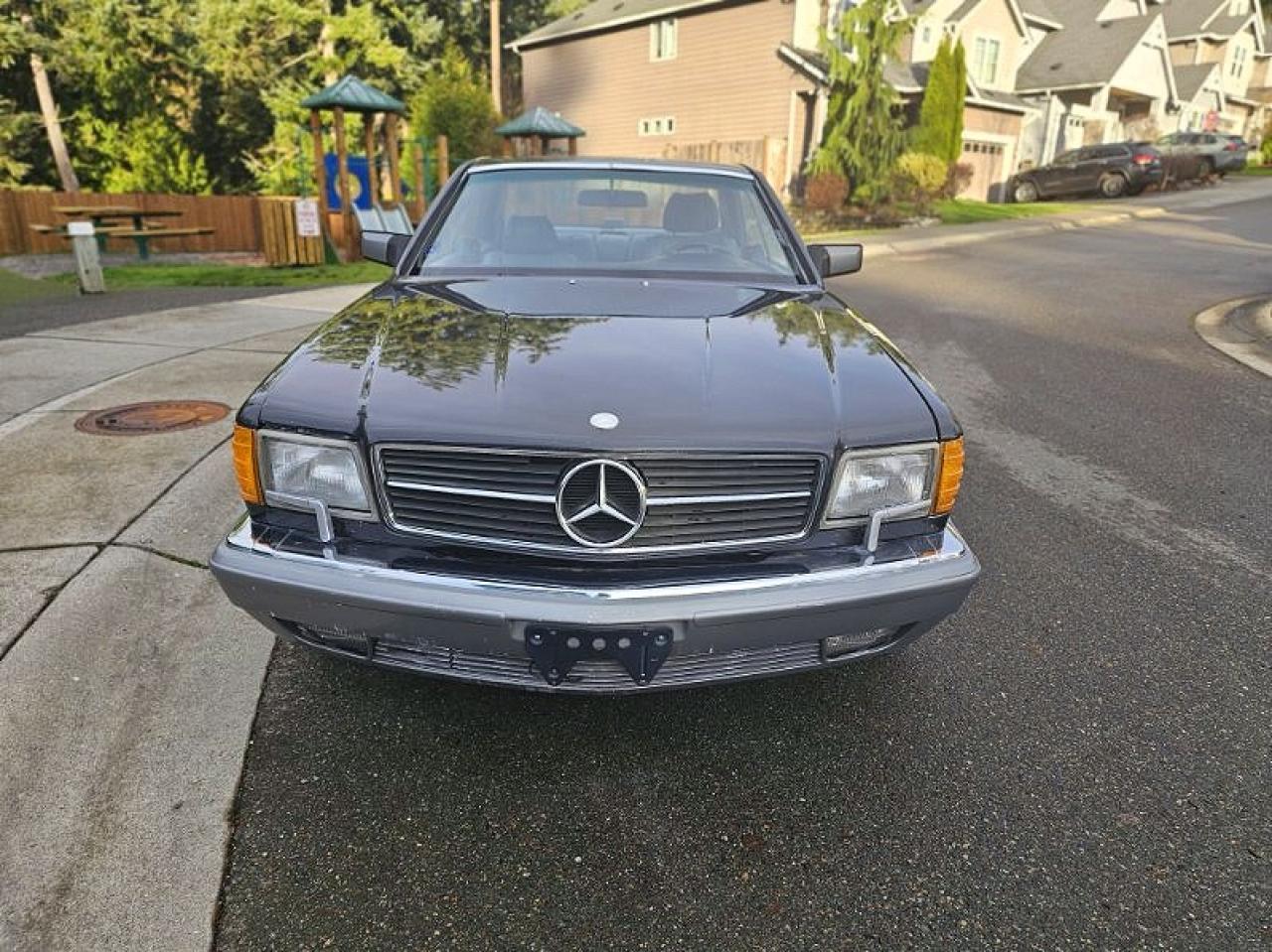 1987 Mercedes Benz 560 Sec Black vin: WDBCA45D9MA320337