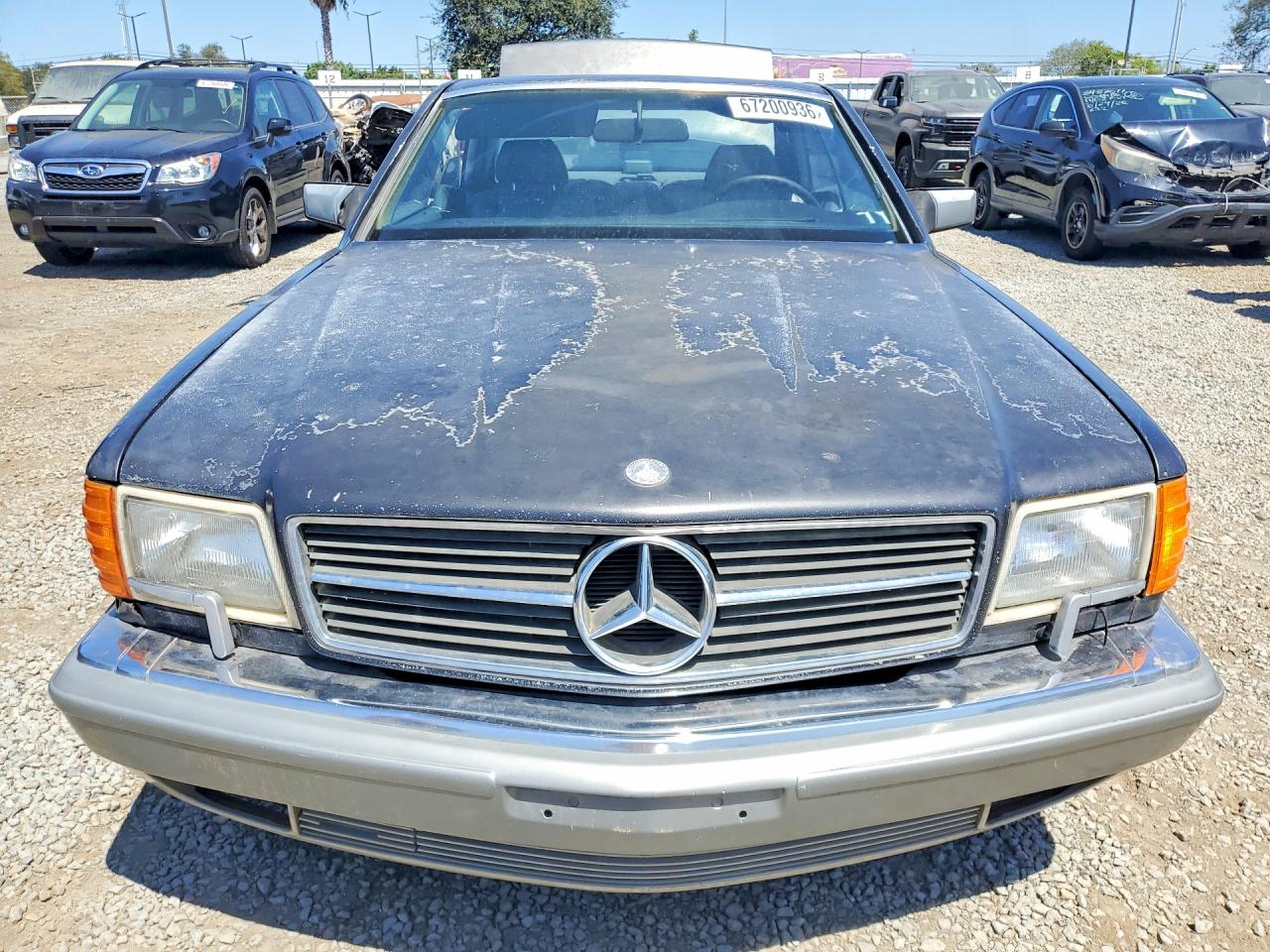 1986 Mercedes-benz 560 Sec Charcoal vin: WDBCA45DXGA224425