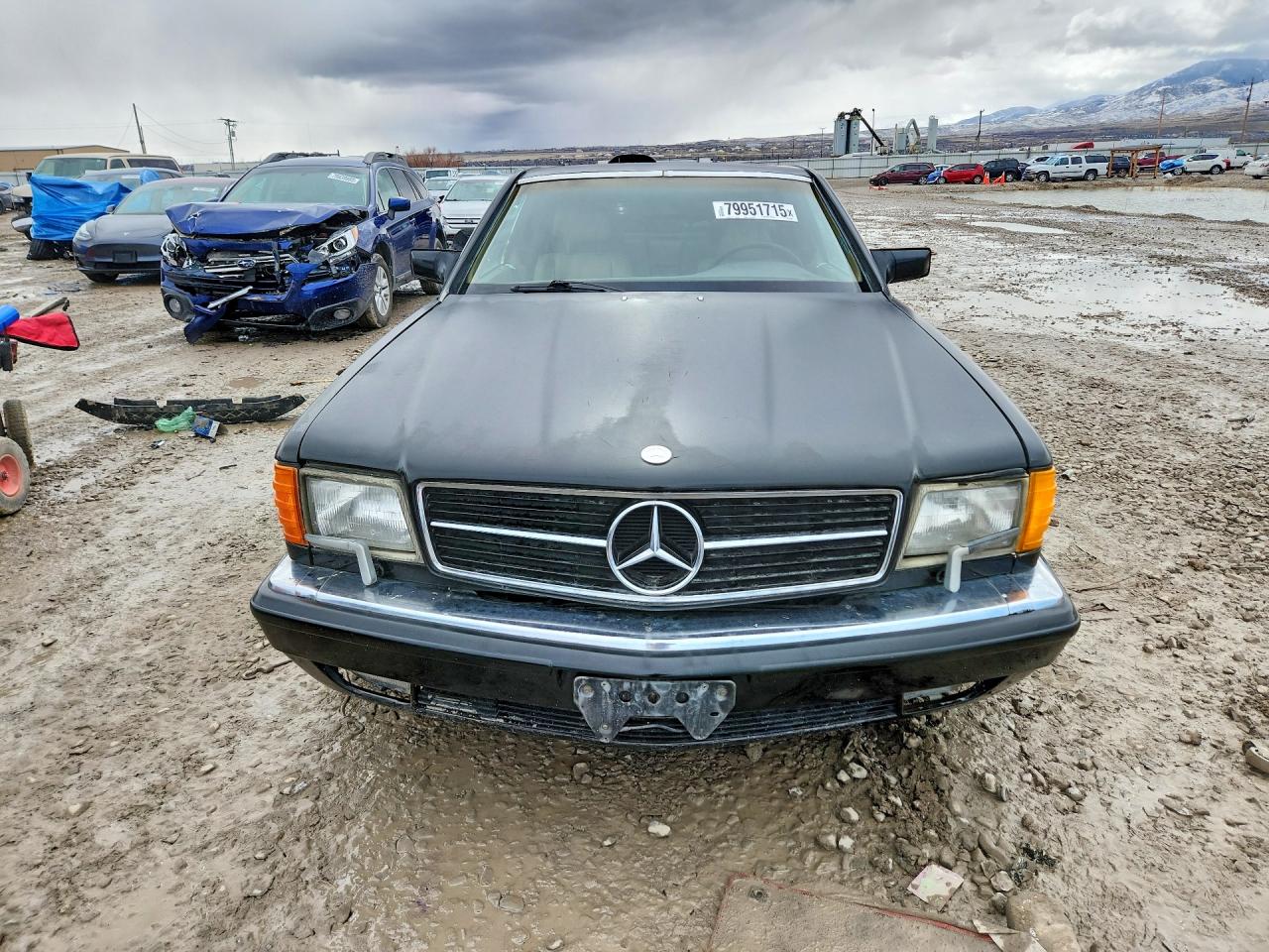 1989 Mercedes-benz 560 Sec Черный vin: WDBCA45EXKA486625