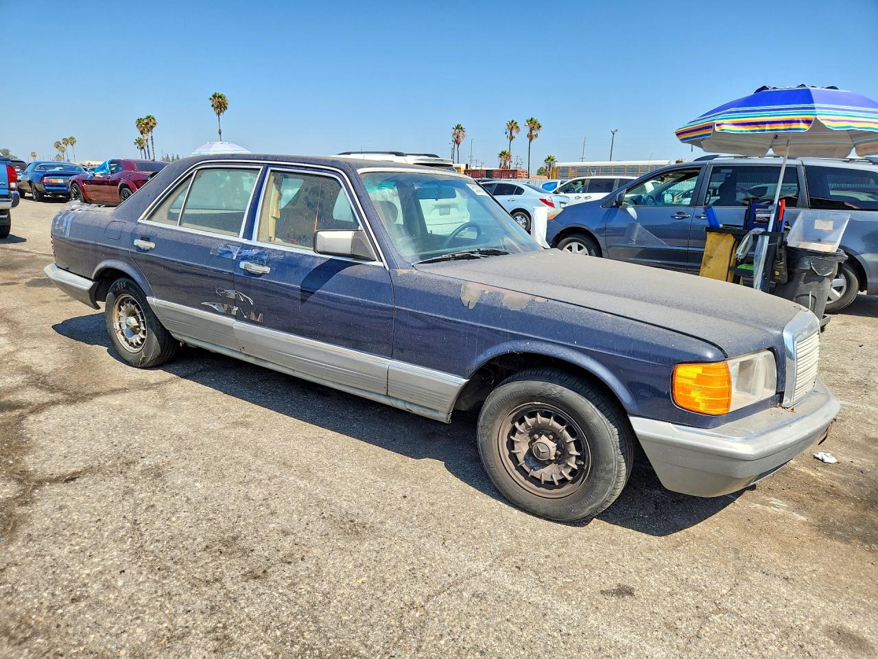 1984 Mercedes-benz 300 Sd Blue vin: WDBCB20A2EA059014