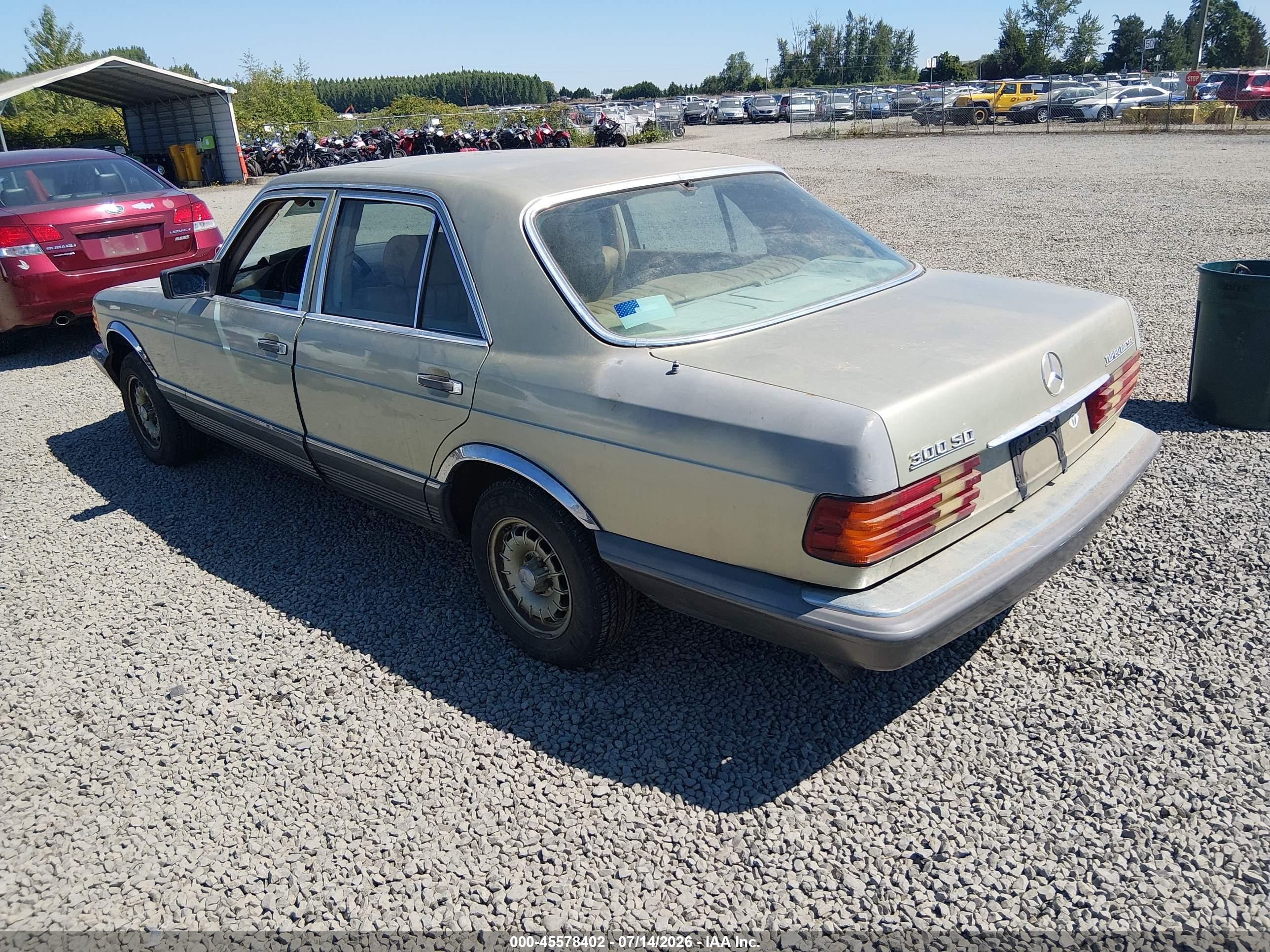 1982 Mercedes-benz 300 Sd Tan vin: WDBCB20A4CB016351