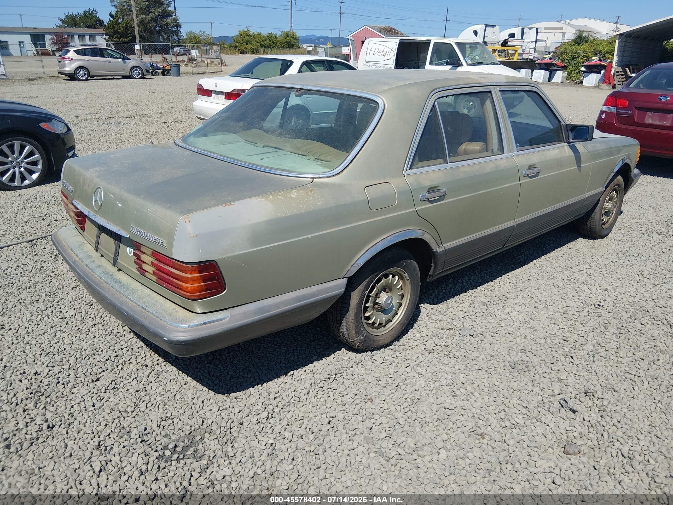 1982 Mercedes-benz 300 Sd Tan vin: WDBCB20A4CB016351