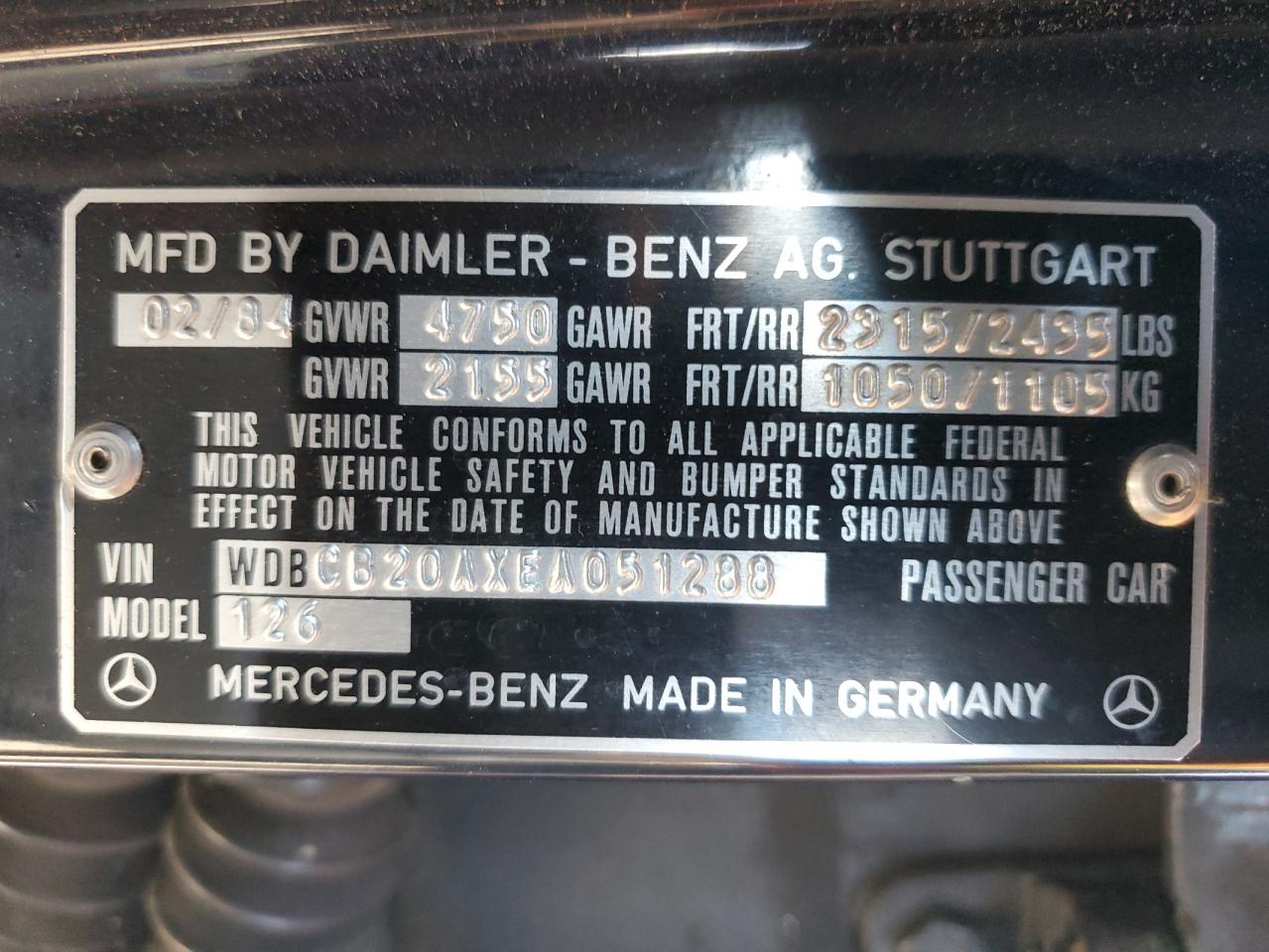 1984 Mercedes-benz 300 Sd   Blue vin: WDBCB20AXEA051288