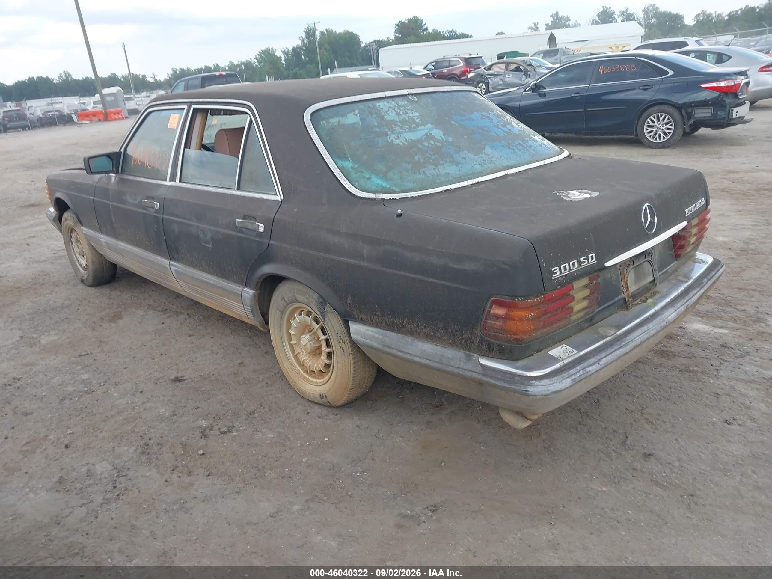 1985 Mercedes-benz 300 Sd Black vin: WDBCB20C2FA137410