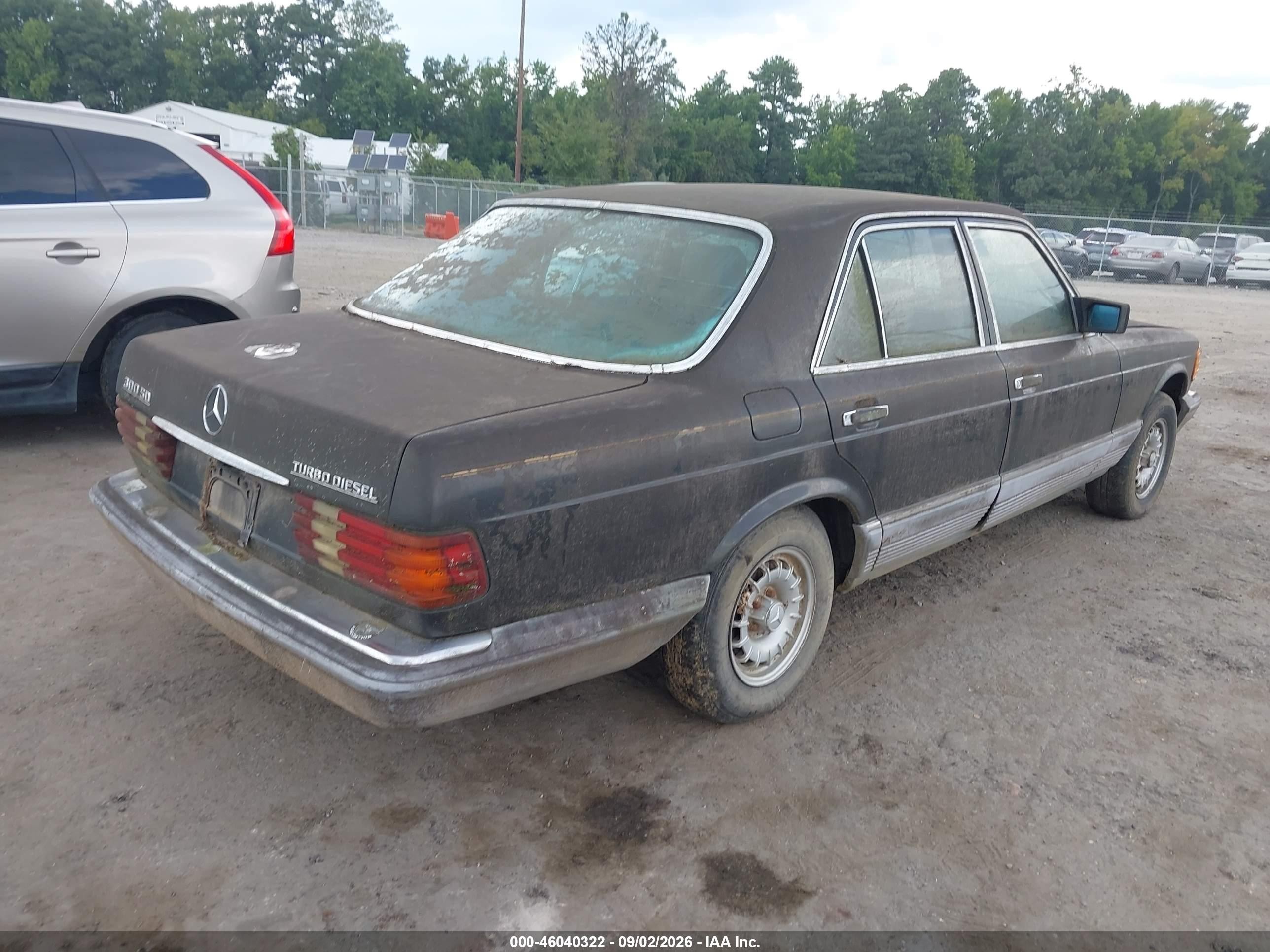 1985 Mercedes-benz 300 Sd Black vin: WDBCB20C2FA137410