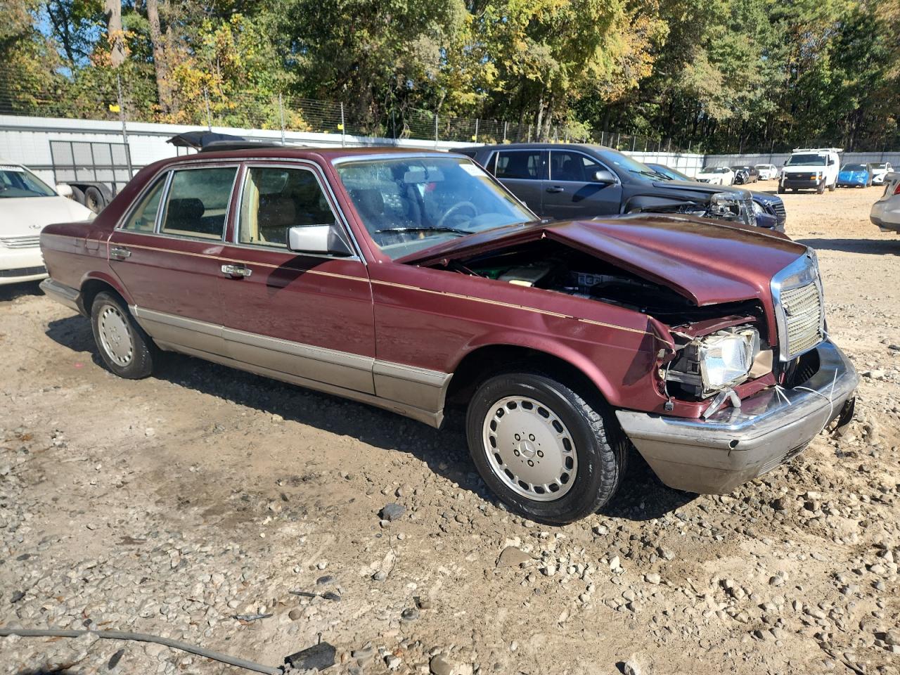 1986 Mercedes-benz 300 Sdl Maroon vin: WDBCB25D1GA277645