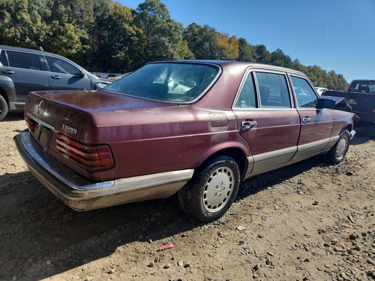 1986 Mercedes-benz 300 Sdl Maroon vin: WDBCB25D1GA277645