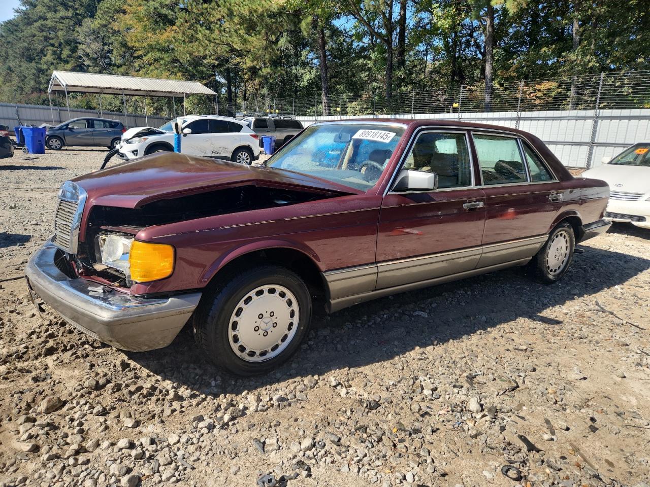 1986 Mercedes-benz 300 Sdl Maroon vin: WDBCB25D1GA277645