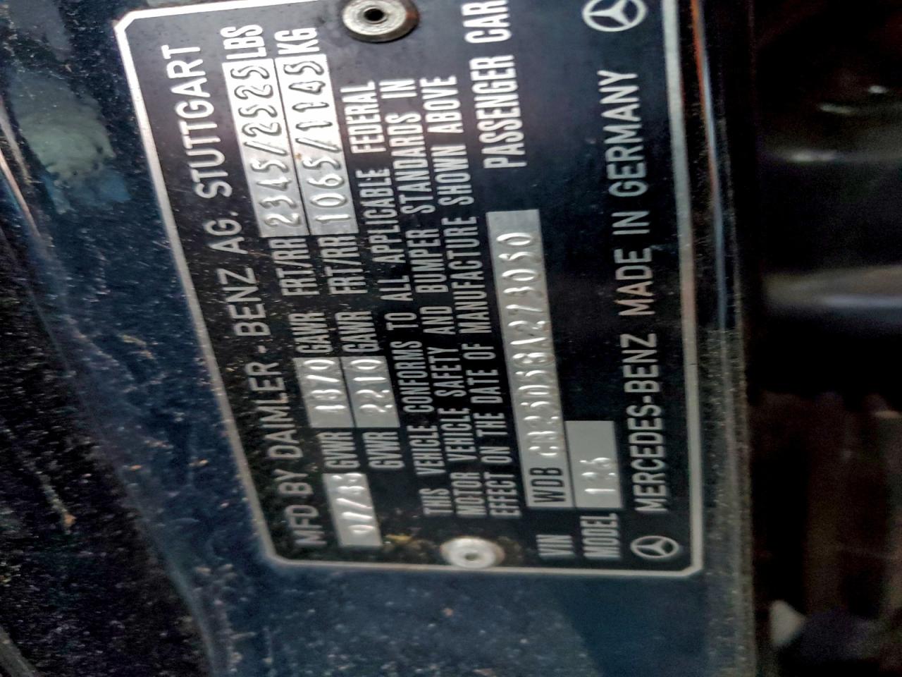 1986 Mercedes-benz 300 Sdl Black vin: WDBCB25D5GA273050