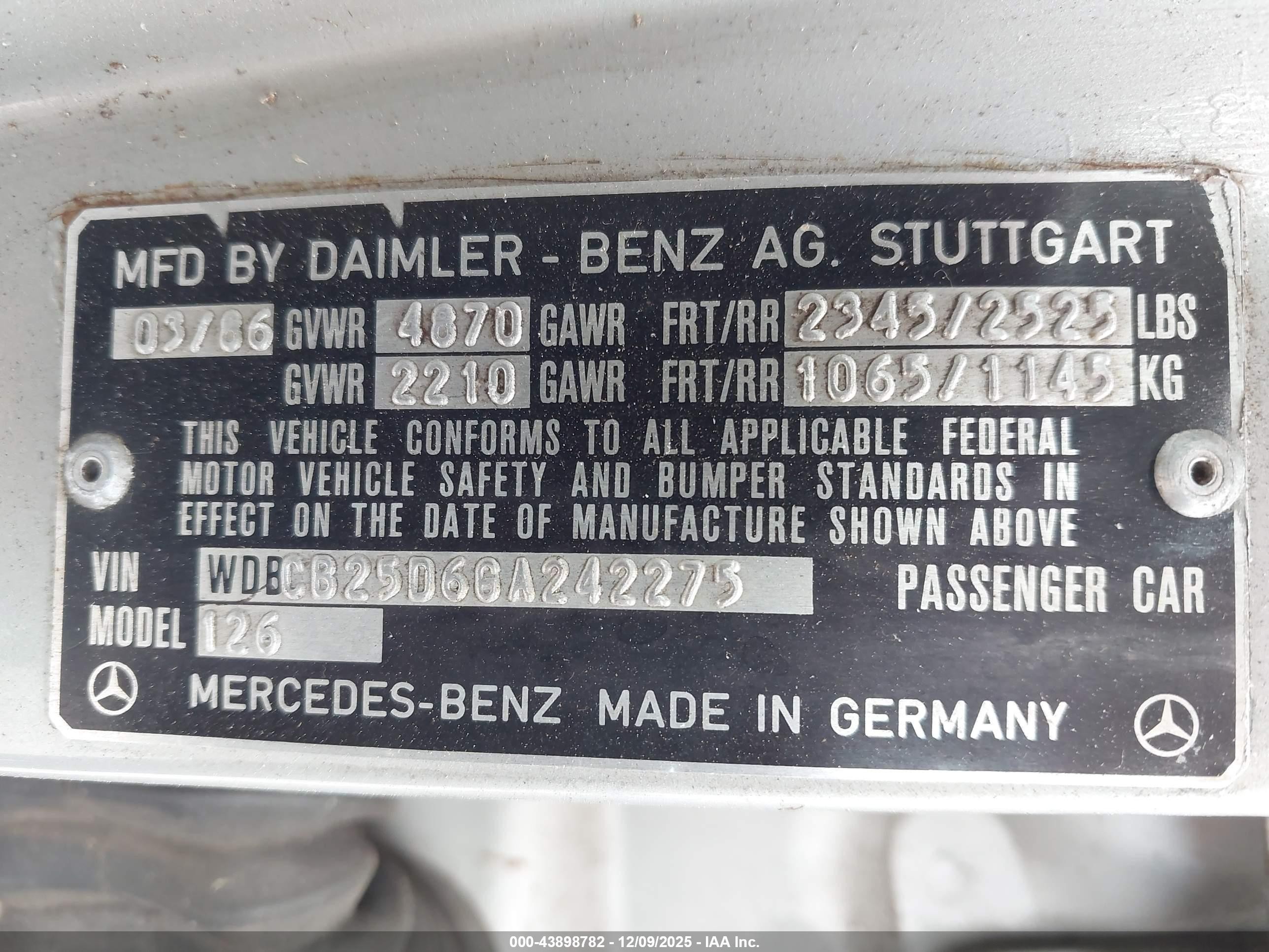 1986 Mercedes-benz 300 Sdl Silver vin: WDBCB25D6GA242275