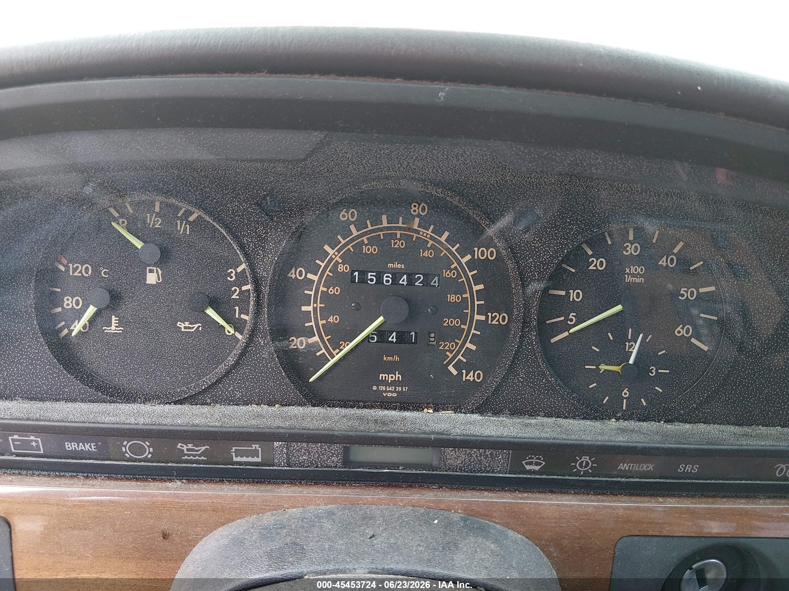 1986 Mercedes-benz 300 Sdl Gold vin: WDBCB25D7GA238476
