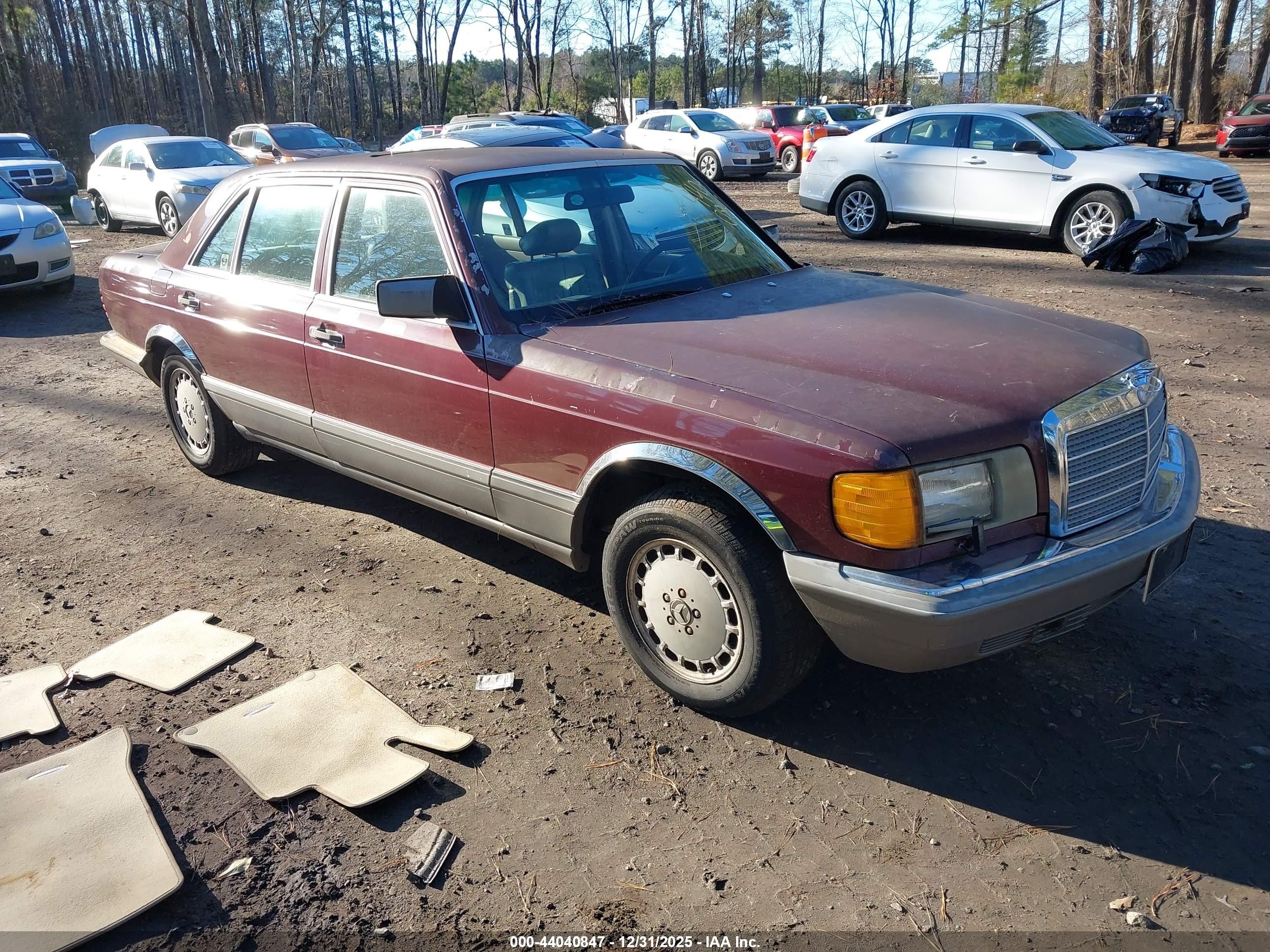 1987 Mercedes-benz 300 Sdl Бордовый vin: WDBCB25D7HA338076
