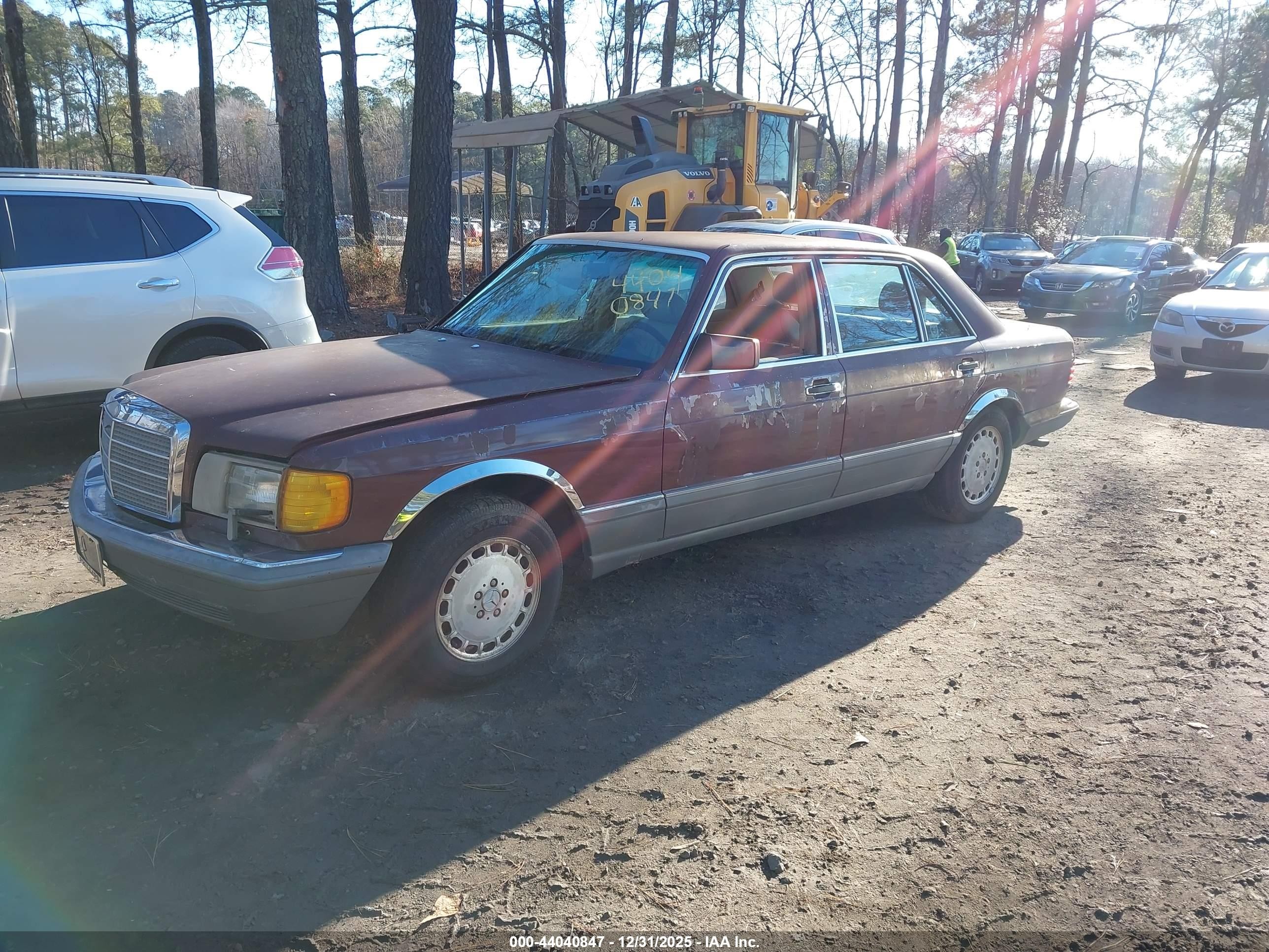 1987 Mercedes-benz 300 Sdl Бордовый vin: WDBCB25D7HA338076