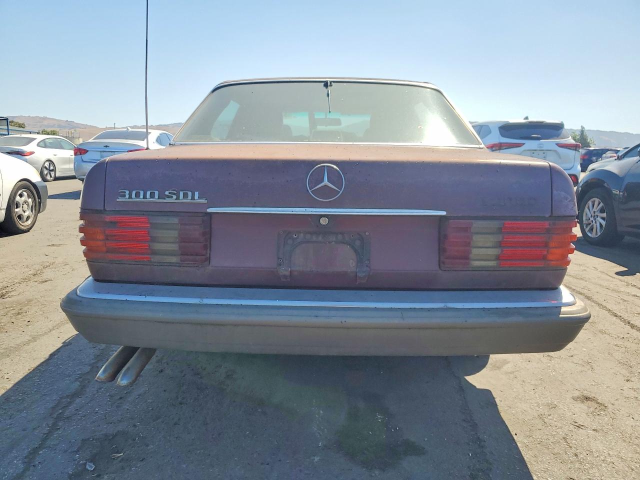 1986 Mercedes-benz 300 Sdl Maroon vin: WDBCB25D9GA277263