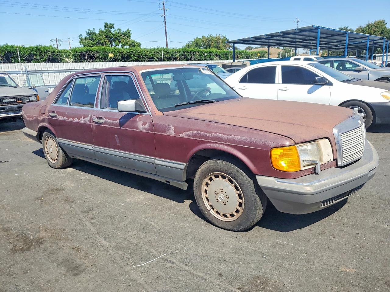 1986 Mercedes-benz 300 Sdl Maroon vin: WDBCB25D9GA277263