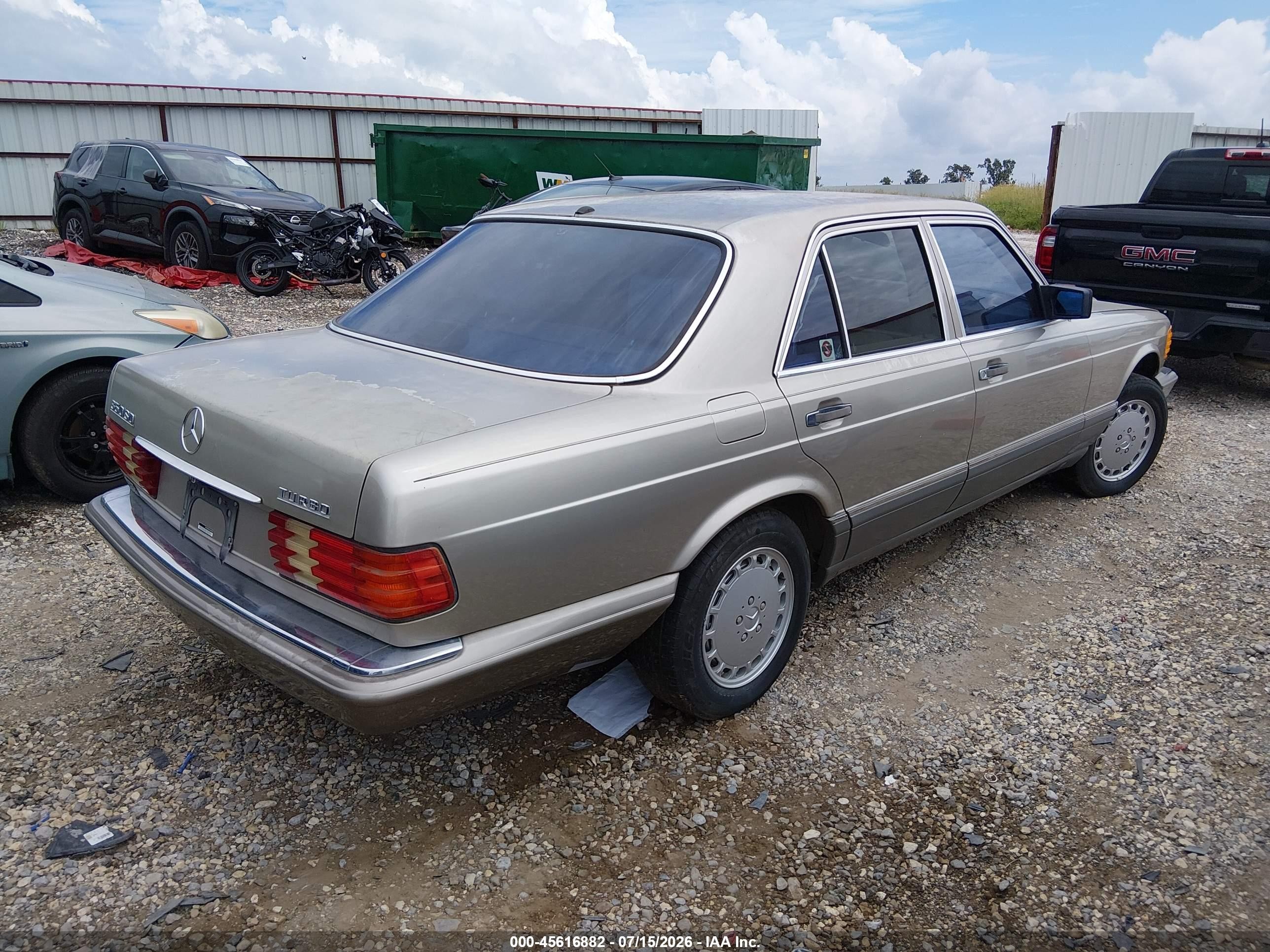 1991 Mercedes-benz 350 Sd Gold vin: WDBCB34D6MA603233