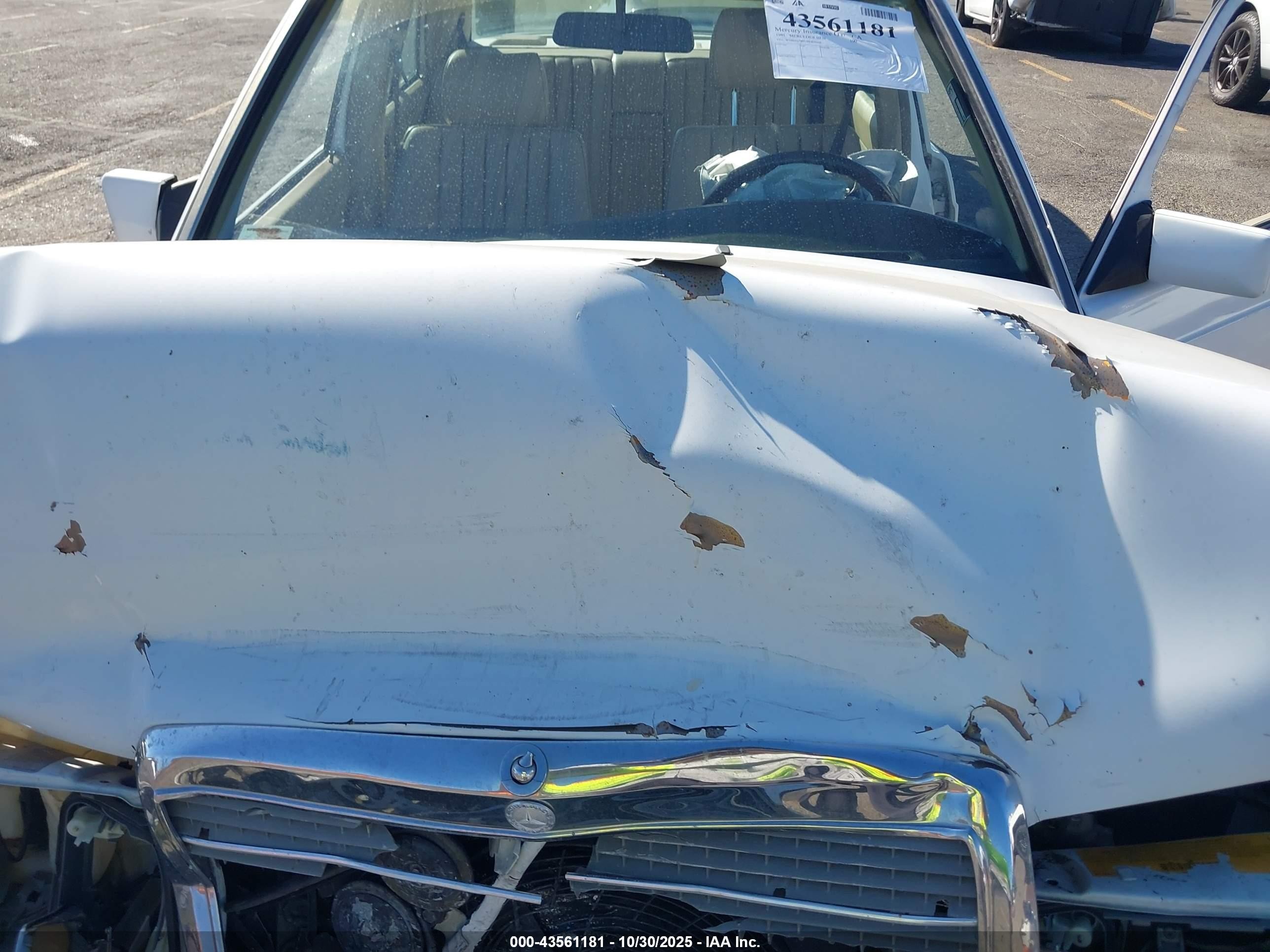 1991 Mercedes-benz 190 E 2.3 White vin: WDBDA28D1MF829050