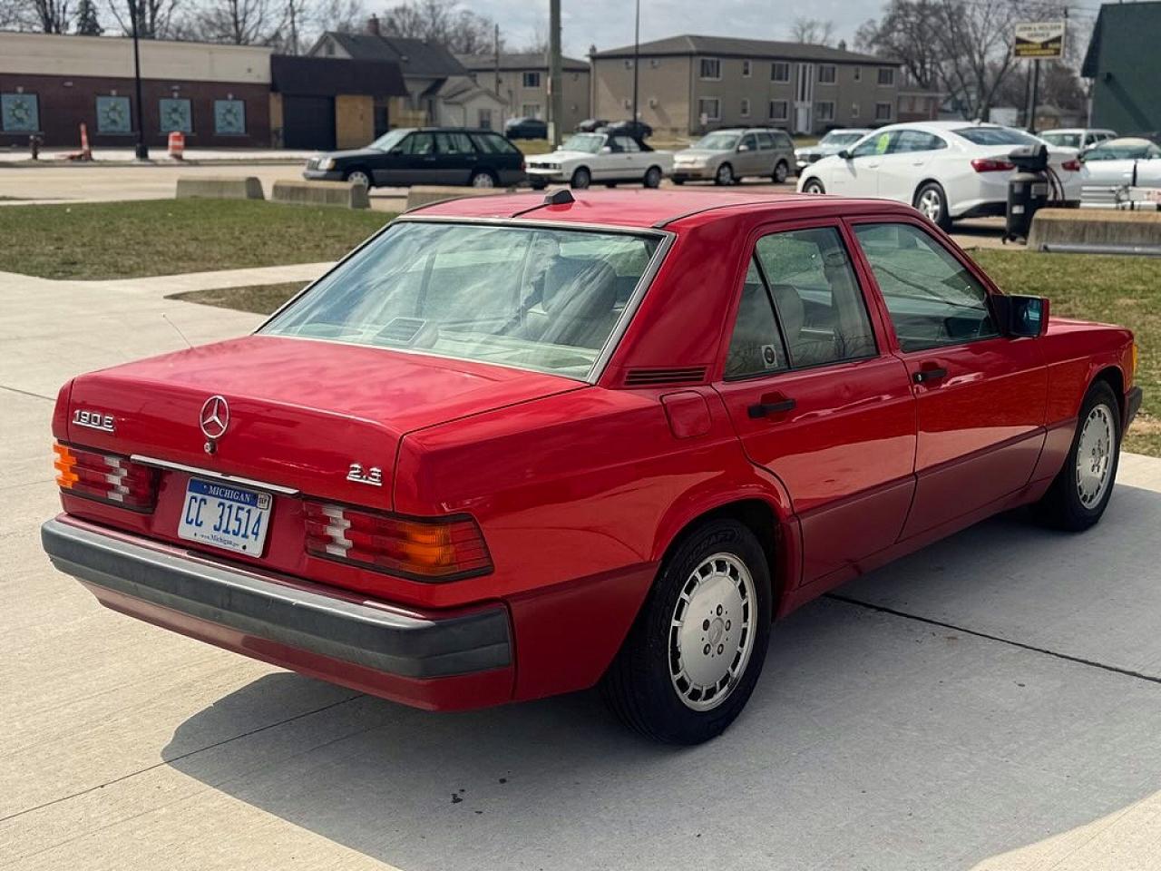 1991 Mercedes-benz 190 E 2.3 Red vin: WDBDA28D3MF816204