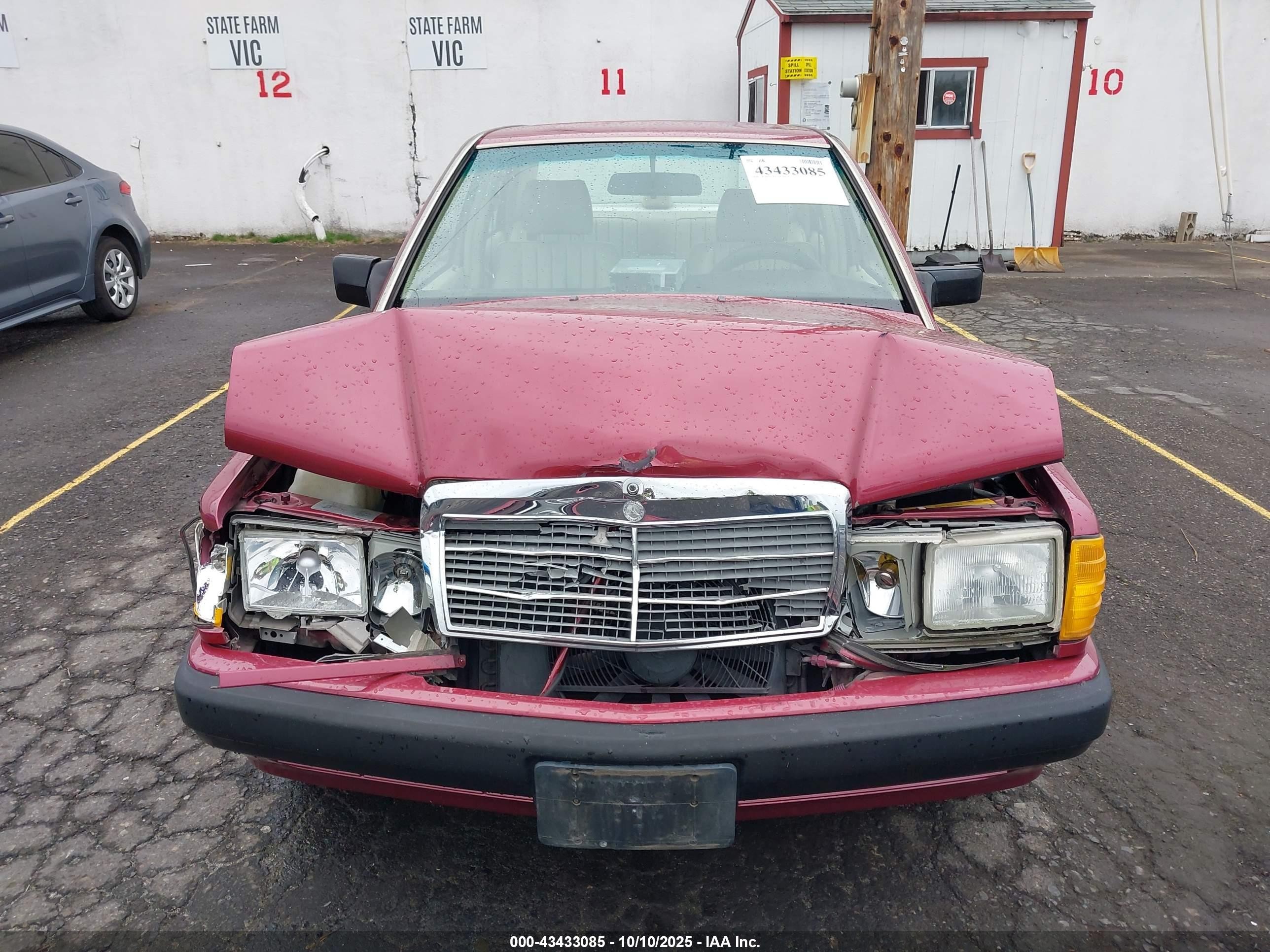 1991 Mercedes-benz 190 E 2.3 Red vin: WDBDA28D4MF803848