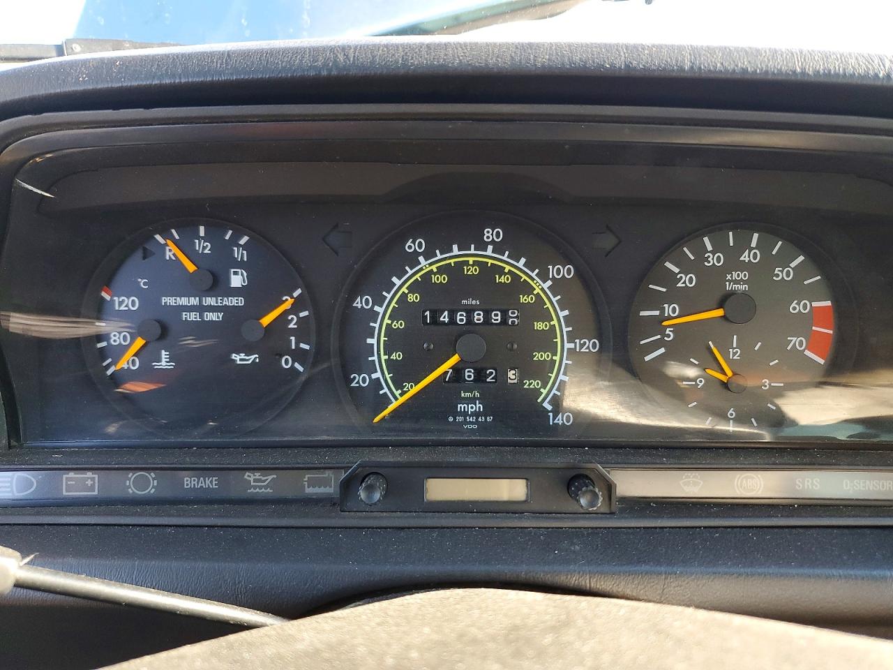 1991 Mercedes-benz 190 E Turquoise vin: WDBDA28D9MF817308