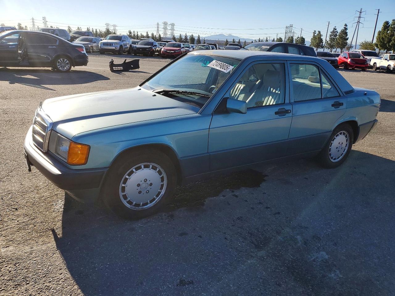 1991 Mercedes-benz 190 E Turquoise vin: WDBDA28D9MF817308
