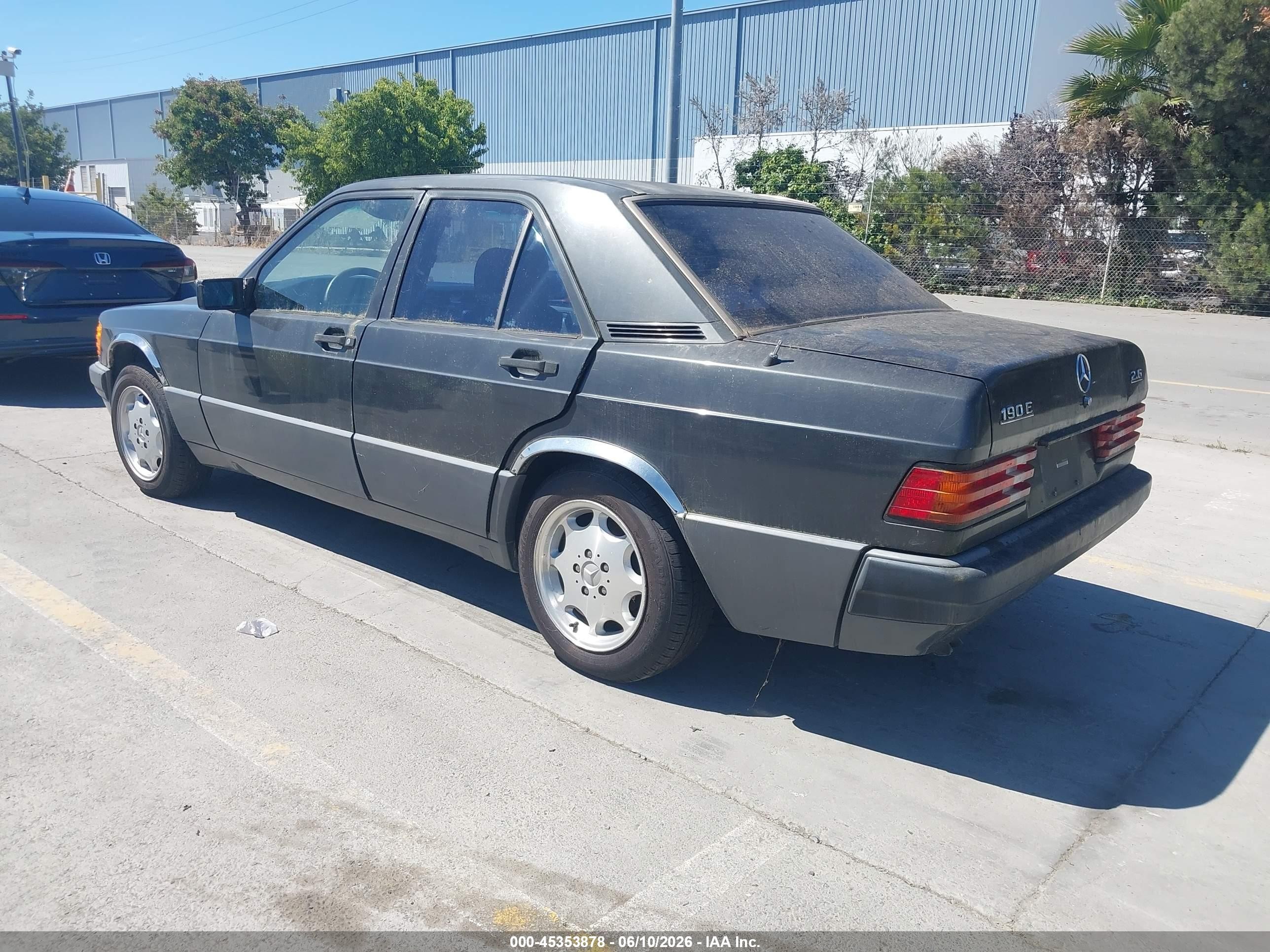 1993 Mercedes-benz 190 E 2.6 Gray vin: WDBDA29D1PG022198