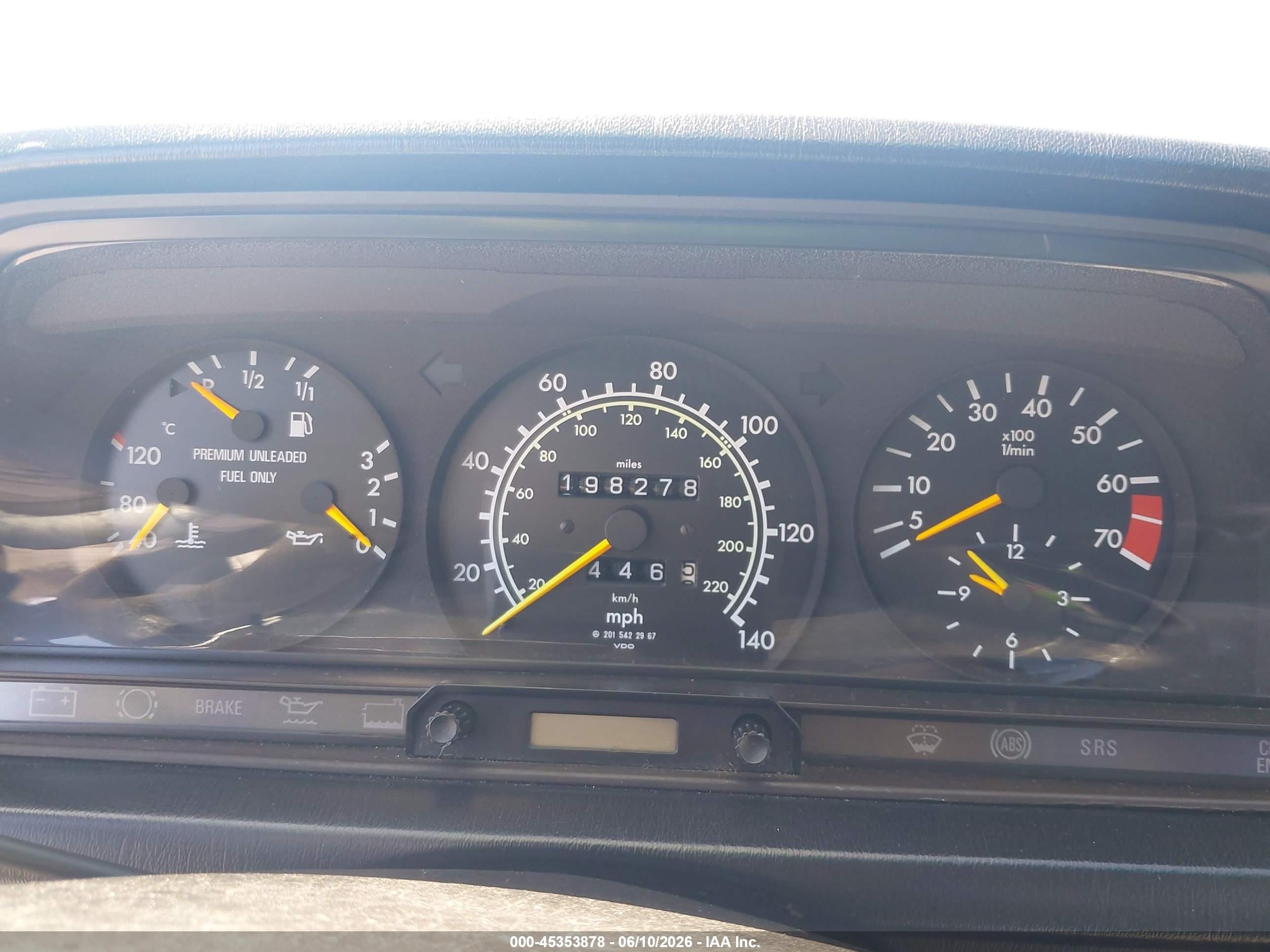 1993 Mercedes-benz 190 E 2.6 Gray vin: WDBDA29D1PG022198