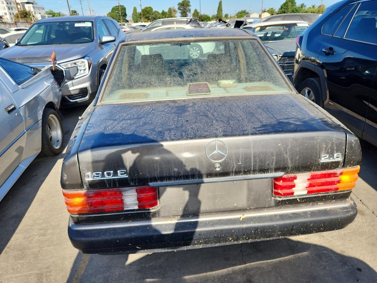 1991 Mercedes-benz 190 E 2.6 Black vin: WDBDA29D2MF793481