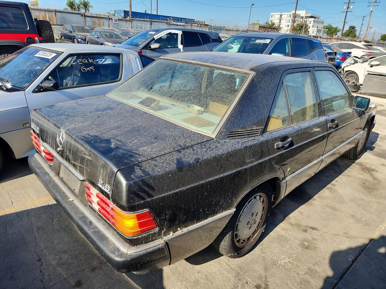 1991 Mercedes-benz 190 E 2.6 Black vin: WDBDA29D2MF793481