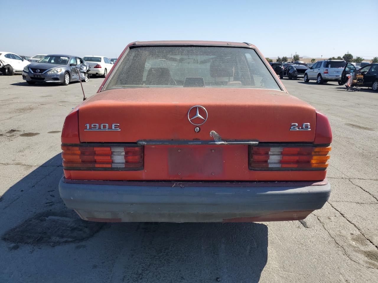 1991 Mercedes-benz 190 E 2.6 Red vin: WDBDA29D5MF798805