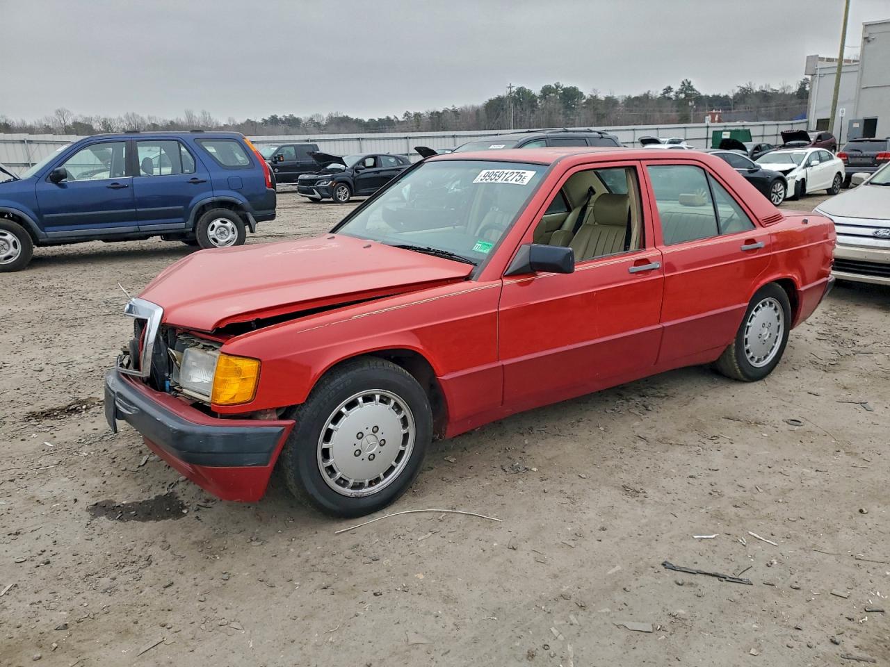 1989 Mercedes-benz 190 E 2.6 Red vin: WDBDA29D8KF647809