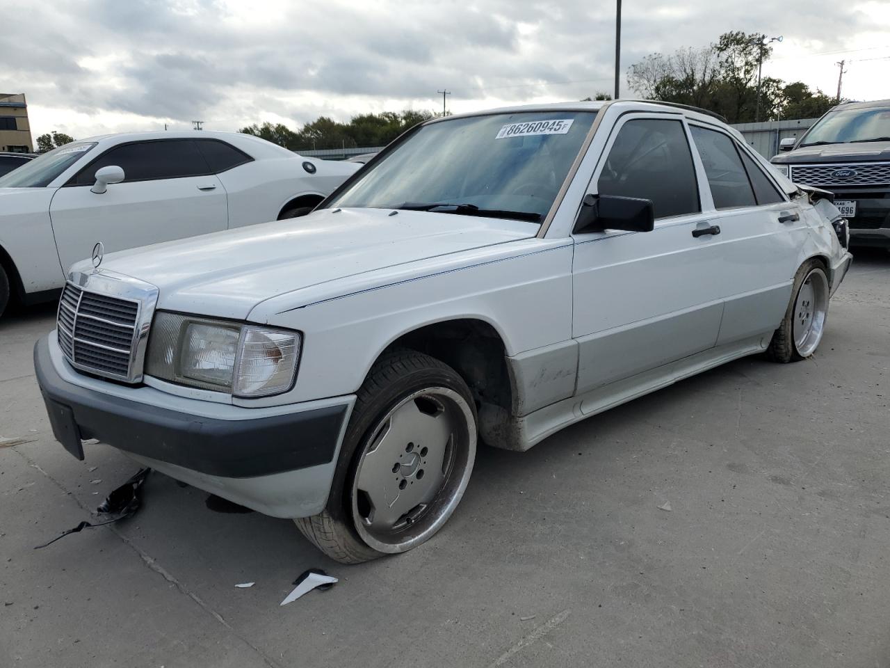 1991 Mercedes-benz 190 E 2.6 White vin: WDBDA29D9MF781134