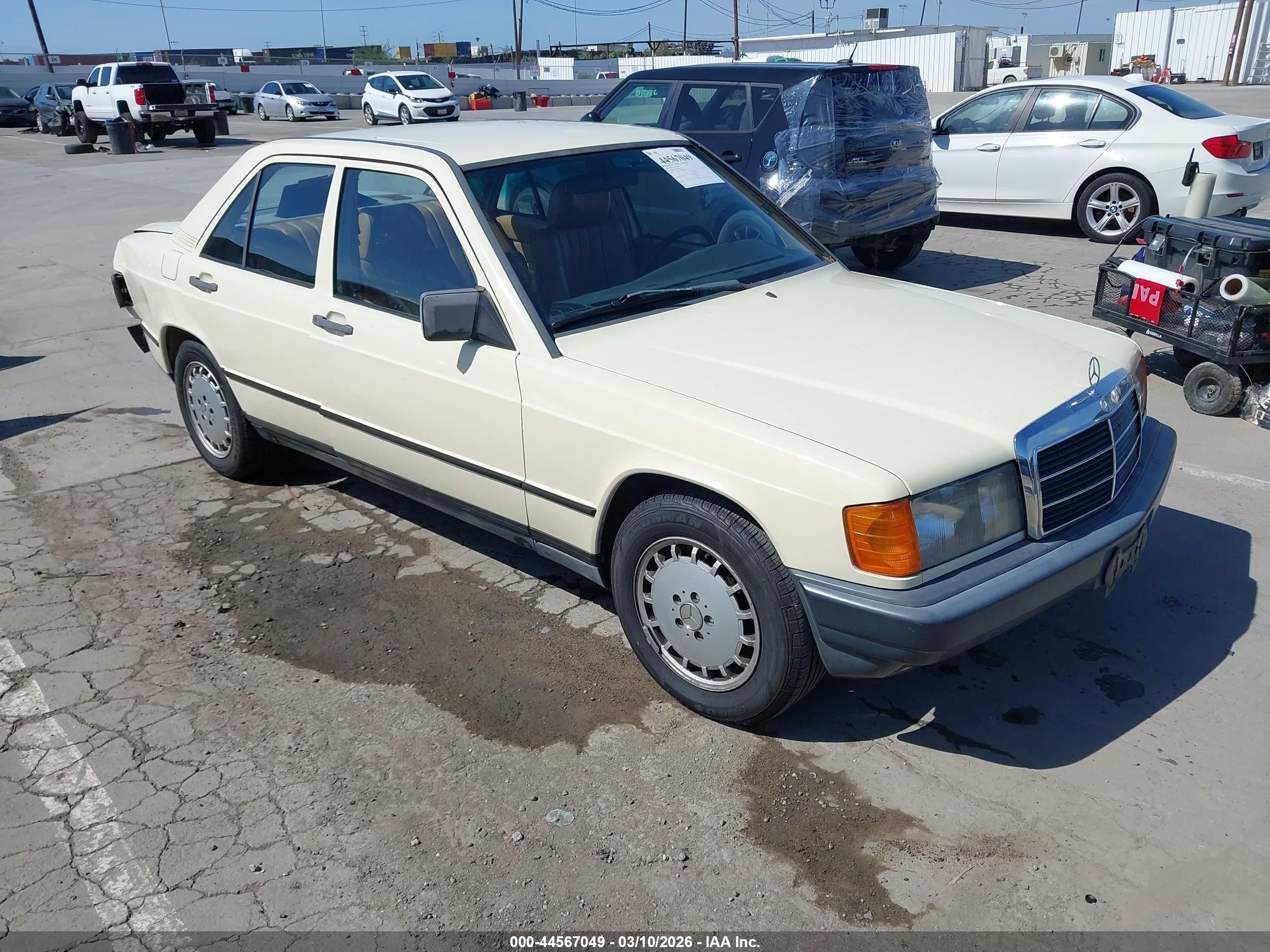 1984 Mercedes-benz 190 D 2.2 Cream vin: WDBDB22A9EA108016