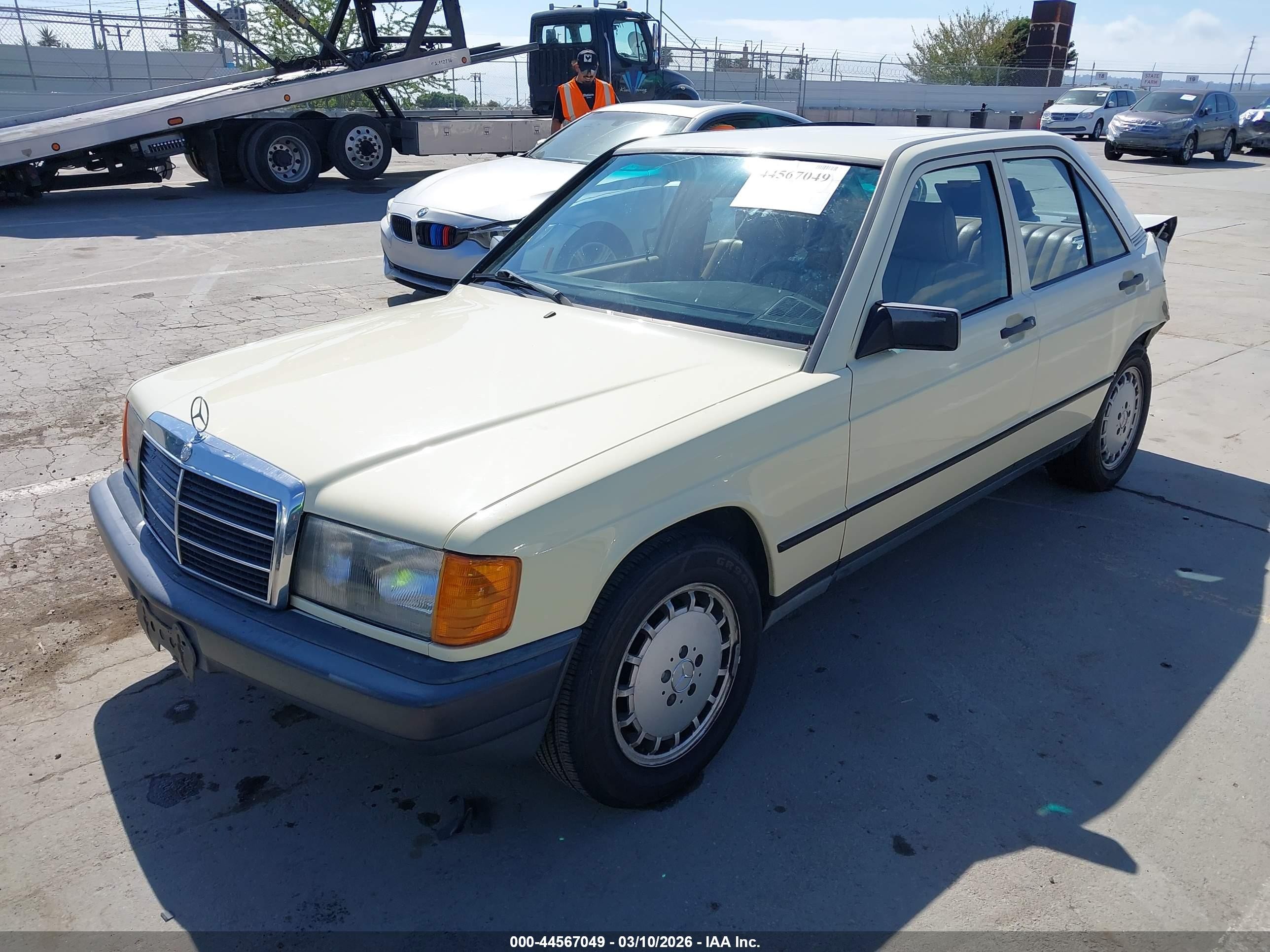 1984 Mercedes-benz 190 D 2.2 Cream vin: WDBDB22A9EA108016