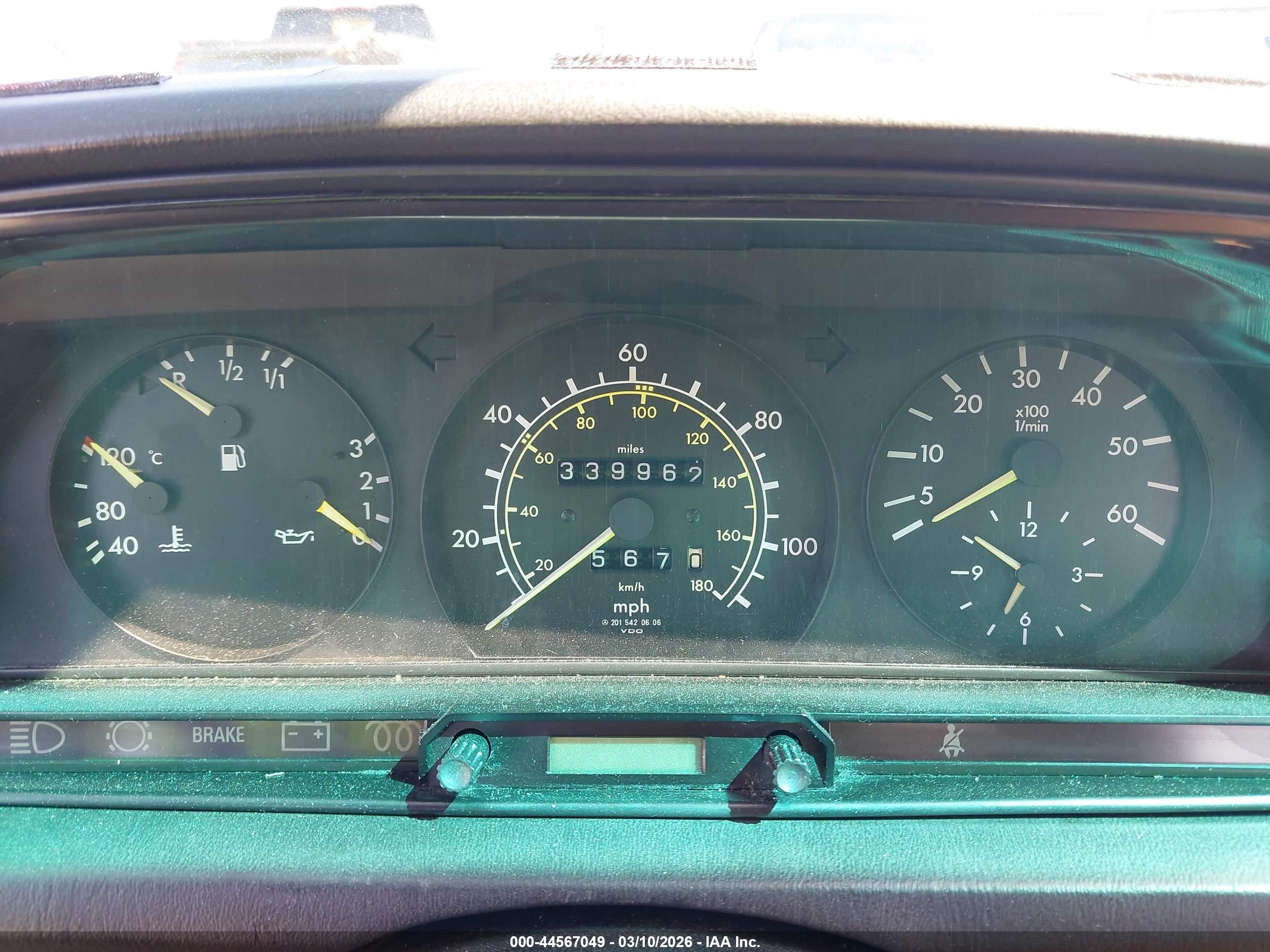 1984 Mercedes-benz 190 D 2.2 Cream vin: WDBDB22A9EA108016