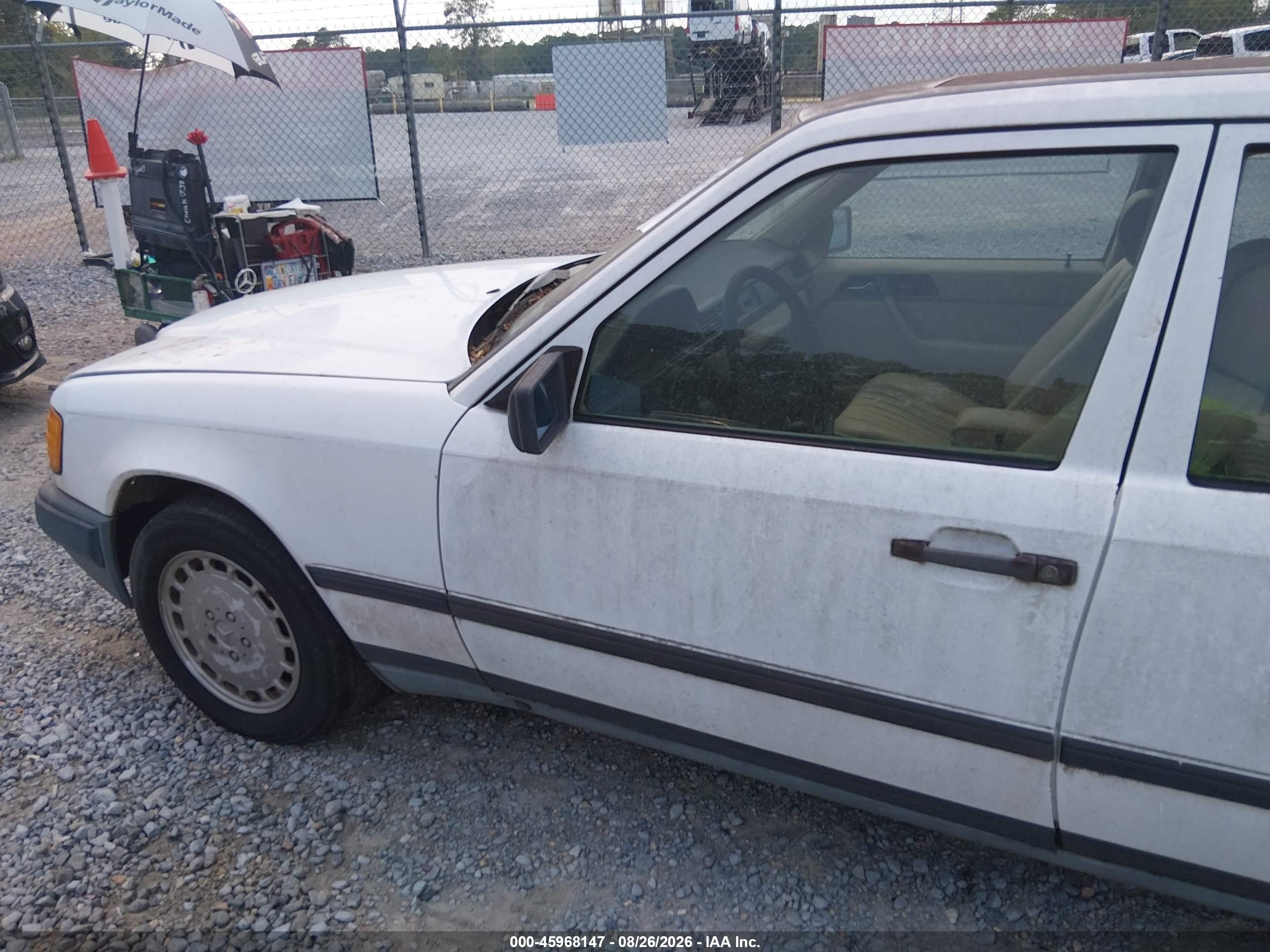 1987 Mercedes-benz 300 E White vin: WDBEA30D3HA545783