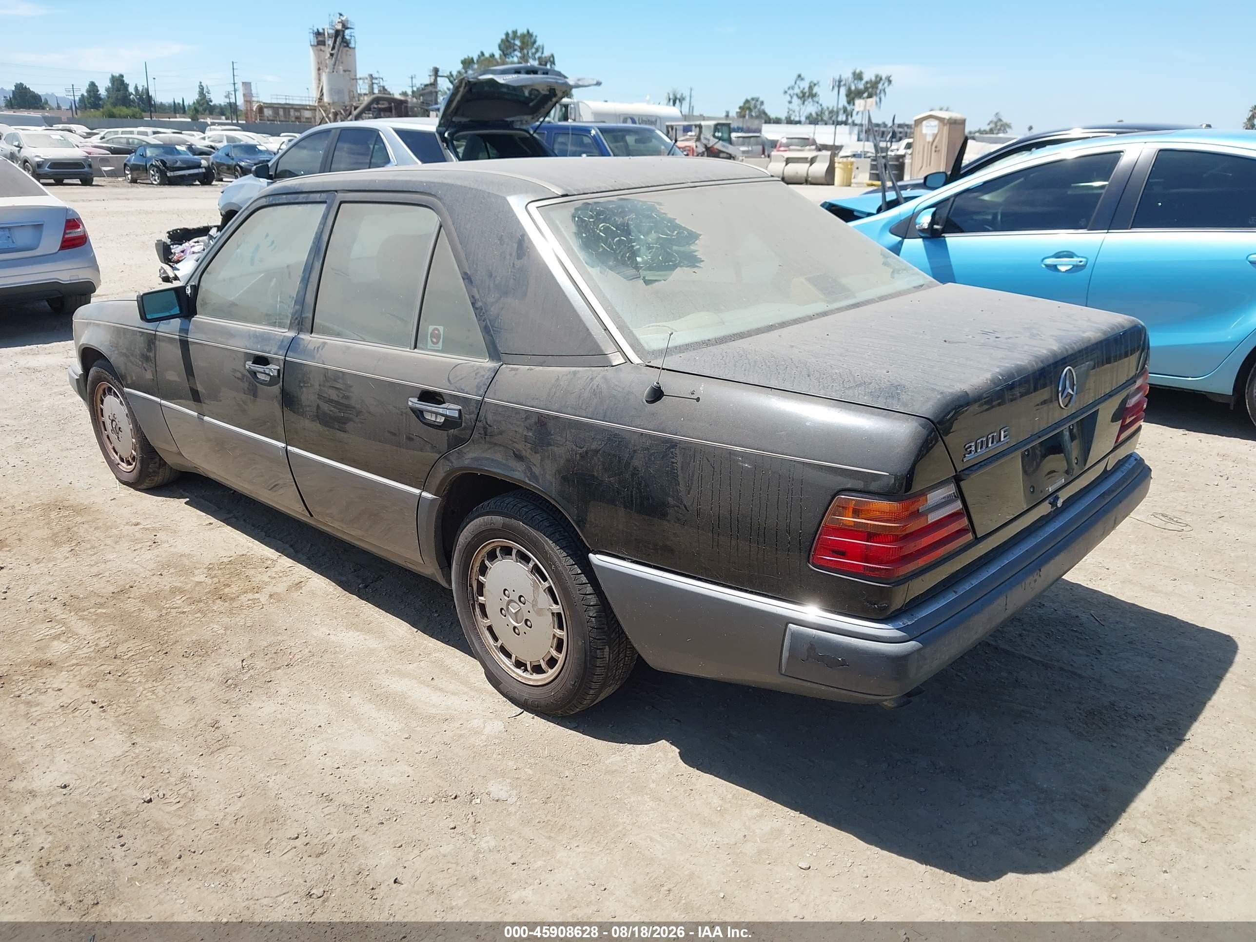 1991 Mercedes-benz 300 E Black vin: WDBEA30D3MB292338